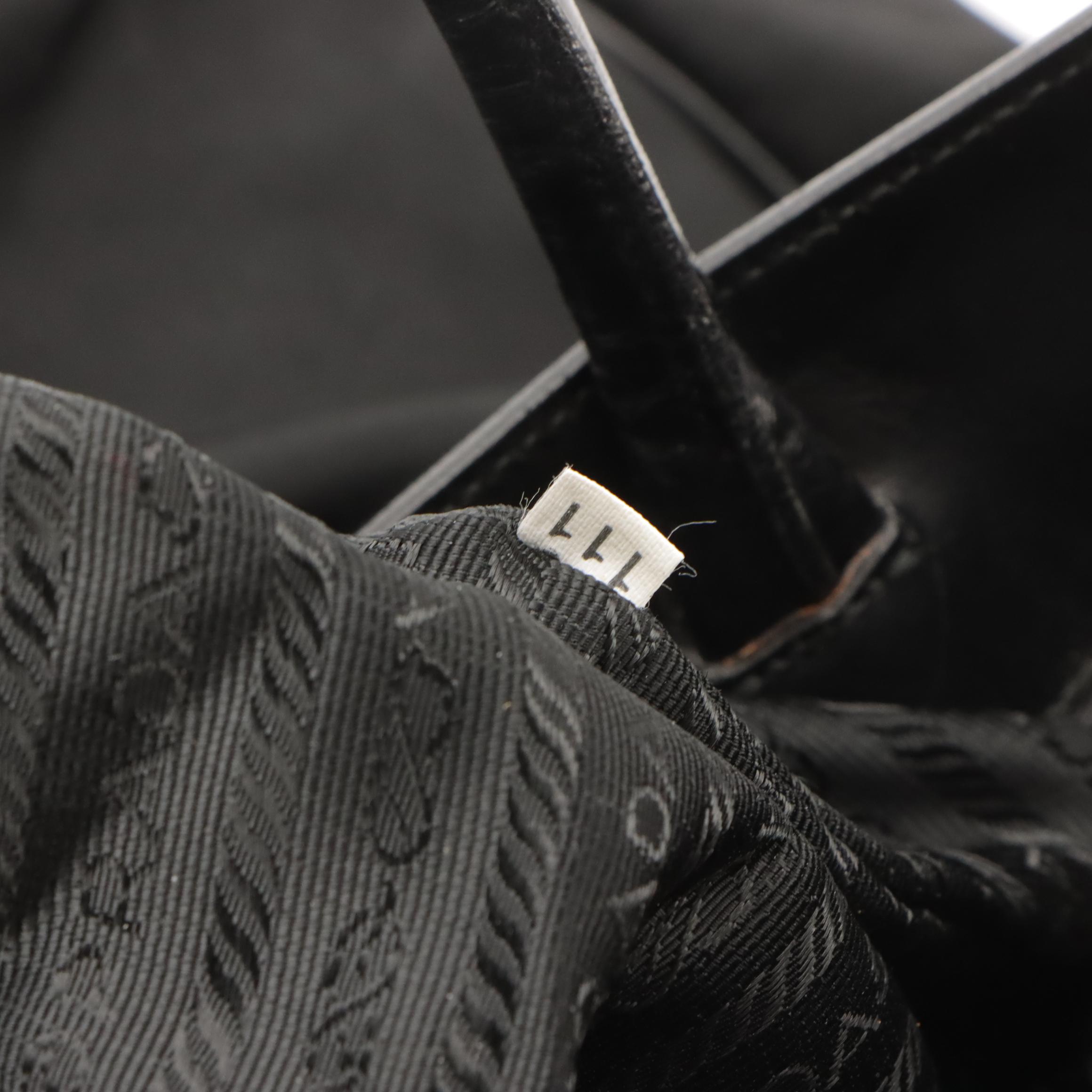 Prada Shoulder Tote in Nylon with Leather Trim