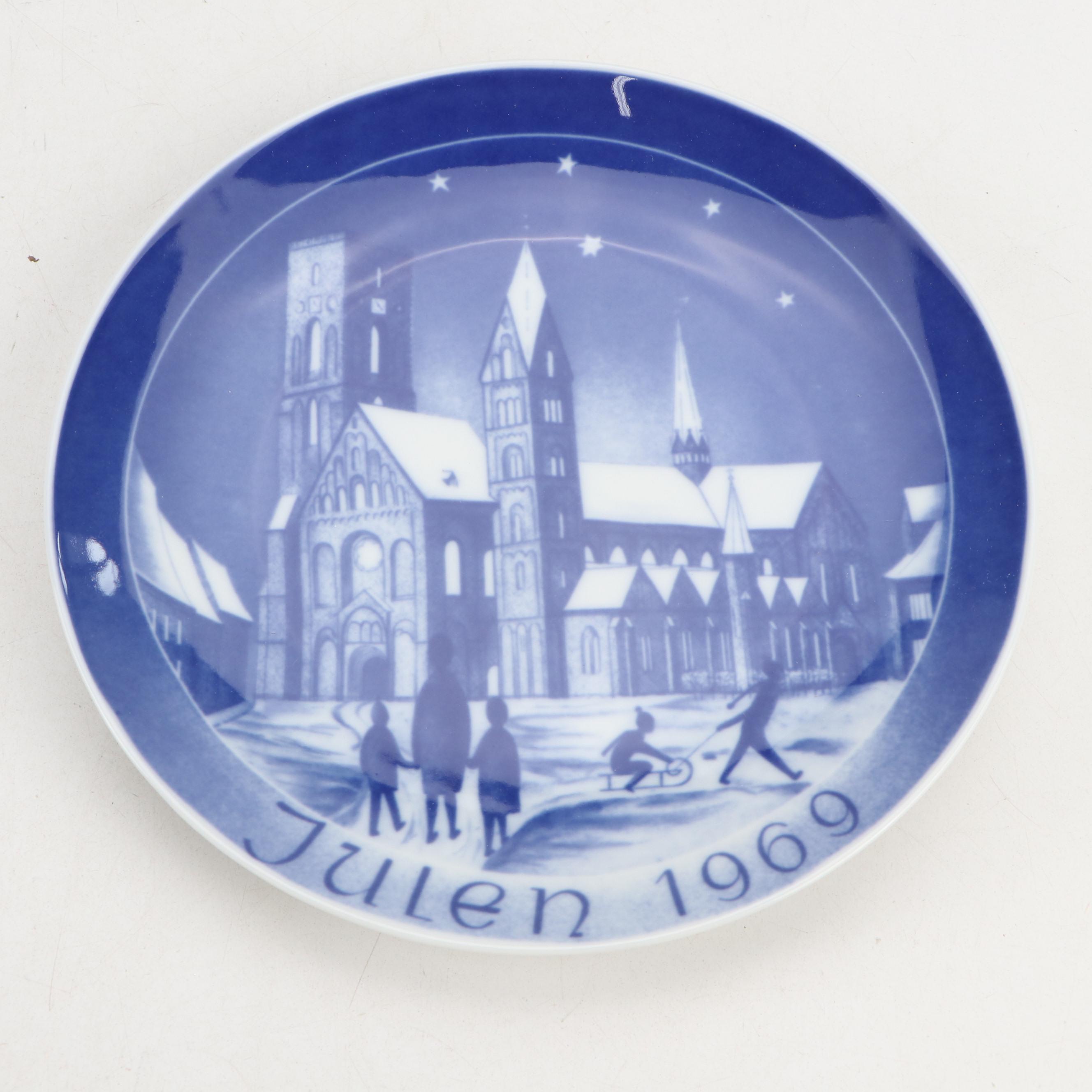 Royal Copenhagen with Other Annual Christmas Collectors Plates and Spoons