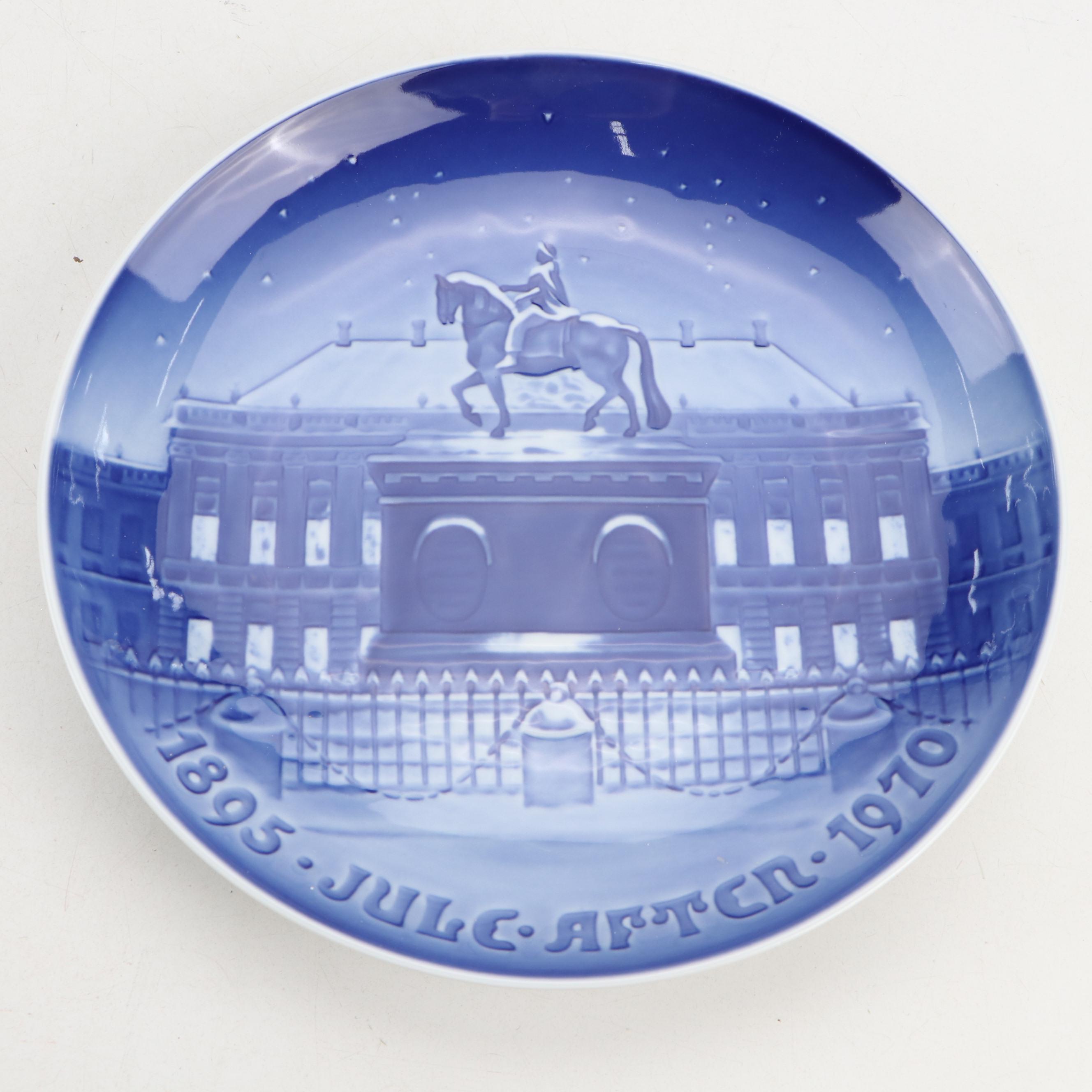 Royal Copenhagen with Other Annual Christmas Collectors Plates and Spoons