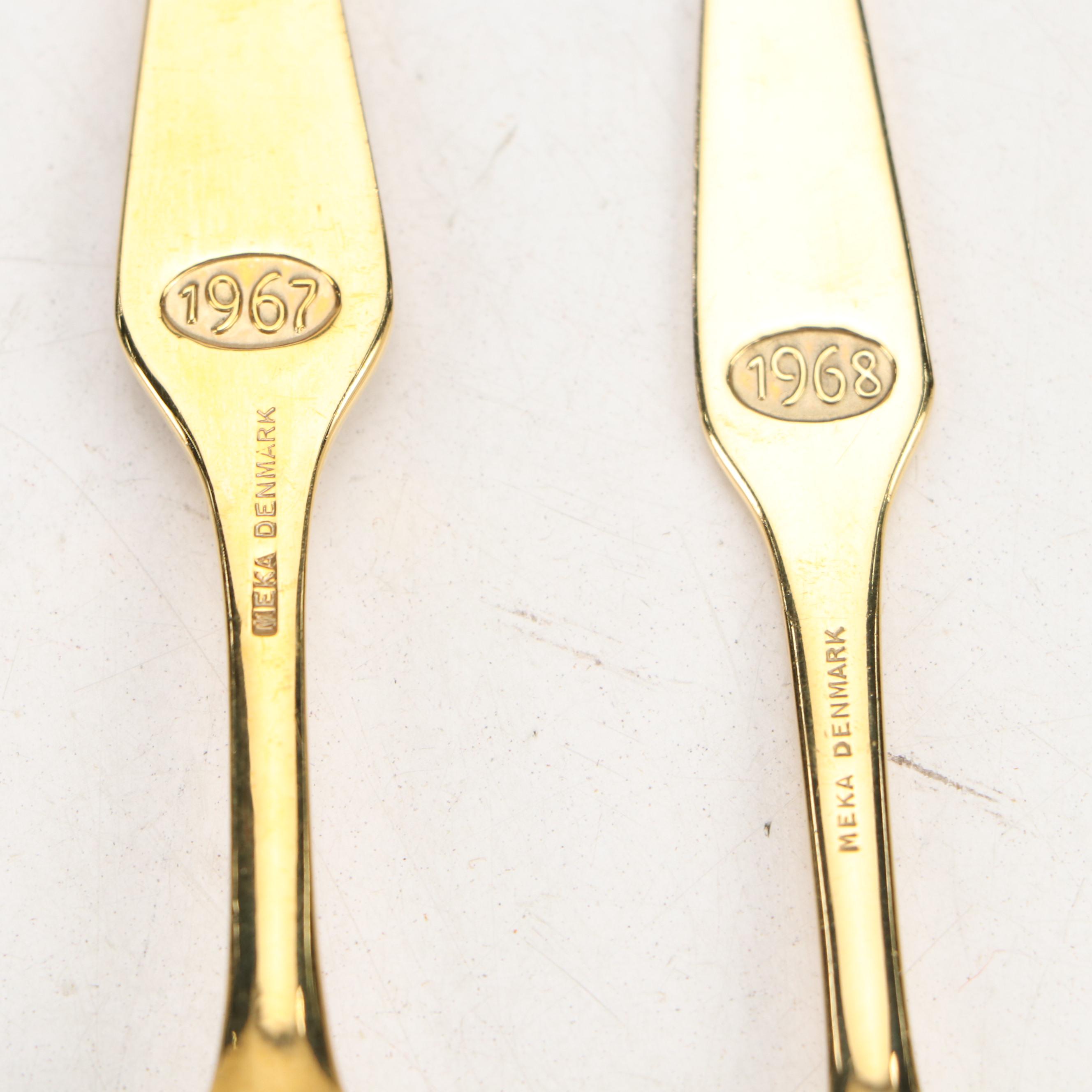 Royal Copenhagen with Other Annual Christmas Collectors Plates and Spoons