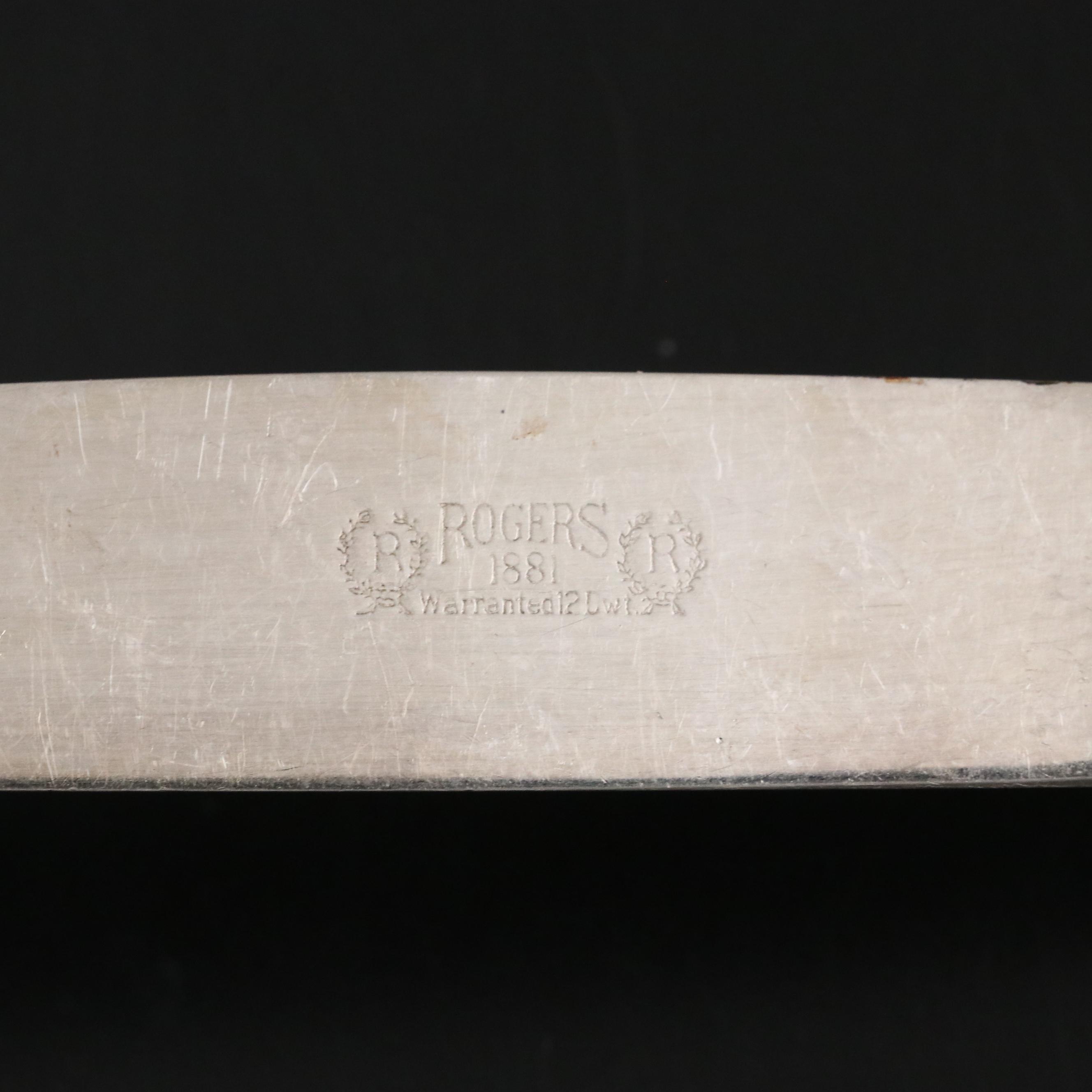 1881 Rogers Silver Plate "Salem" and Other Flatware in Storage Chest