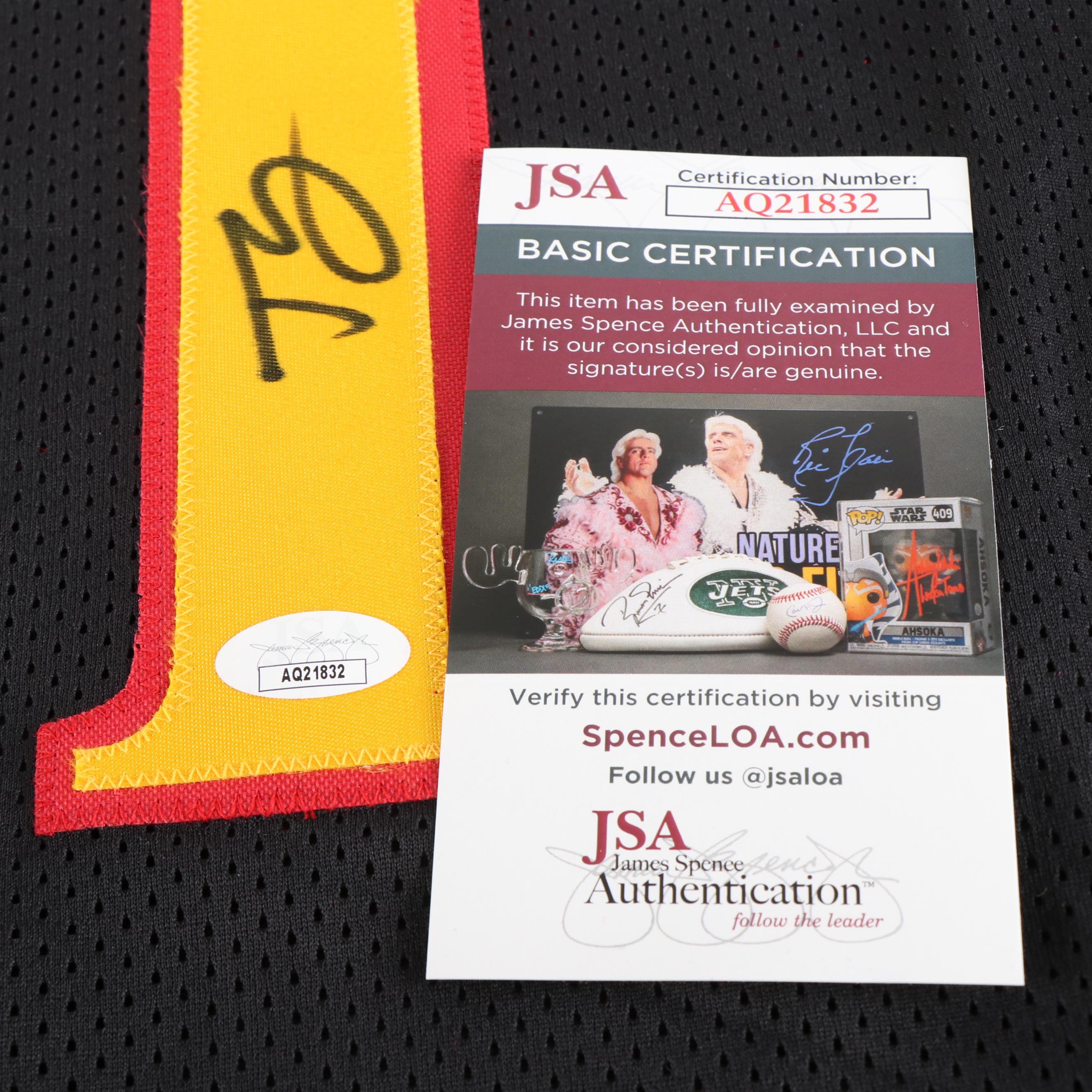 Trae Young Signed Atlanta Hawks Basketball Jersey, JSA