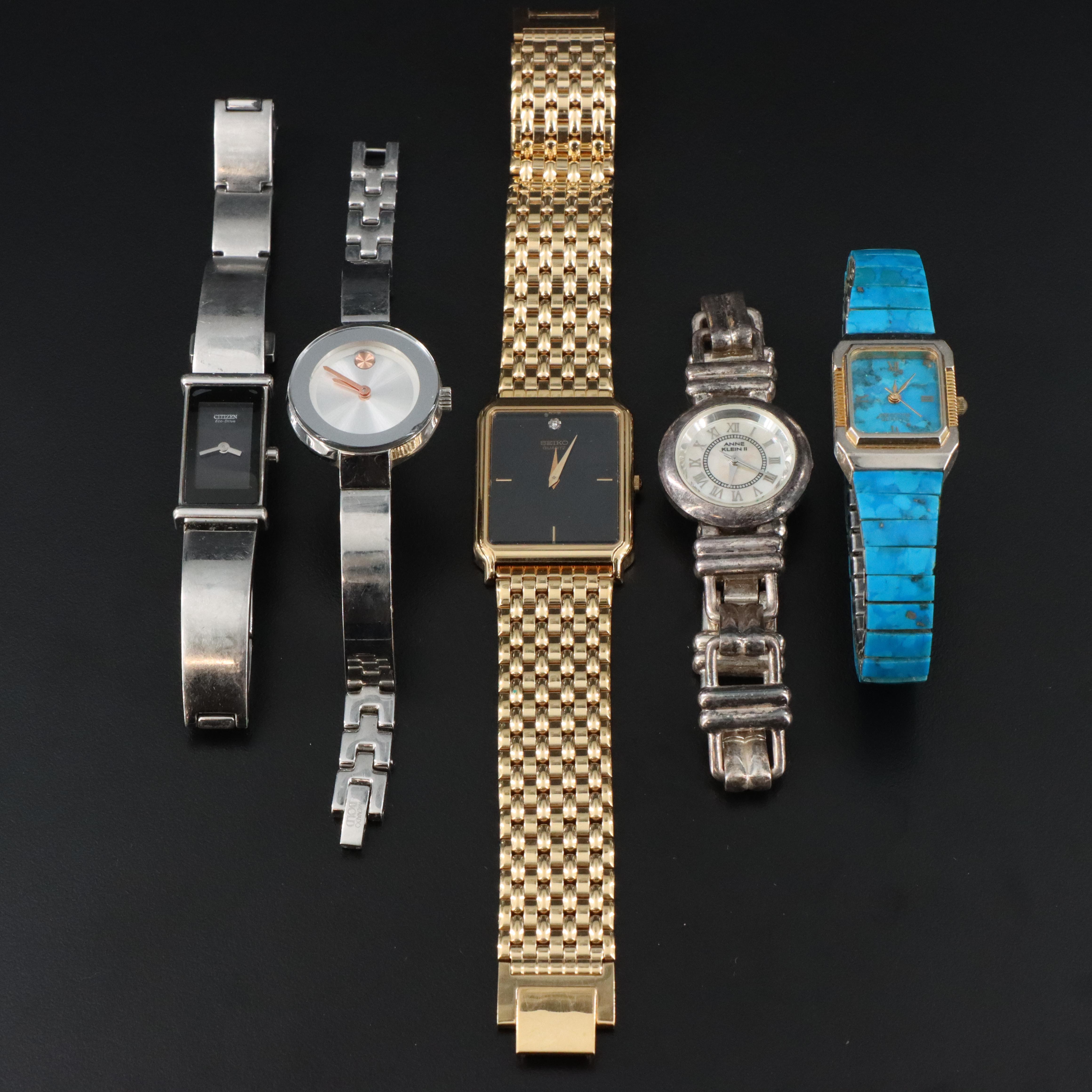 Mix of Quartz Wristwatches Featuring Citizen and Movado