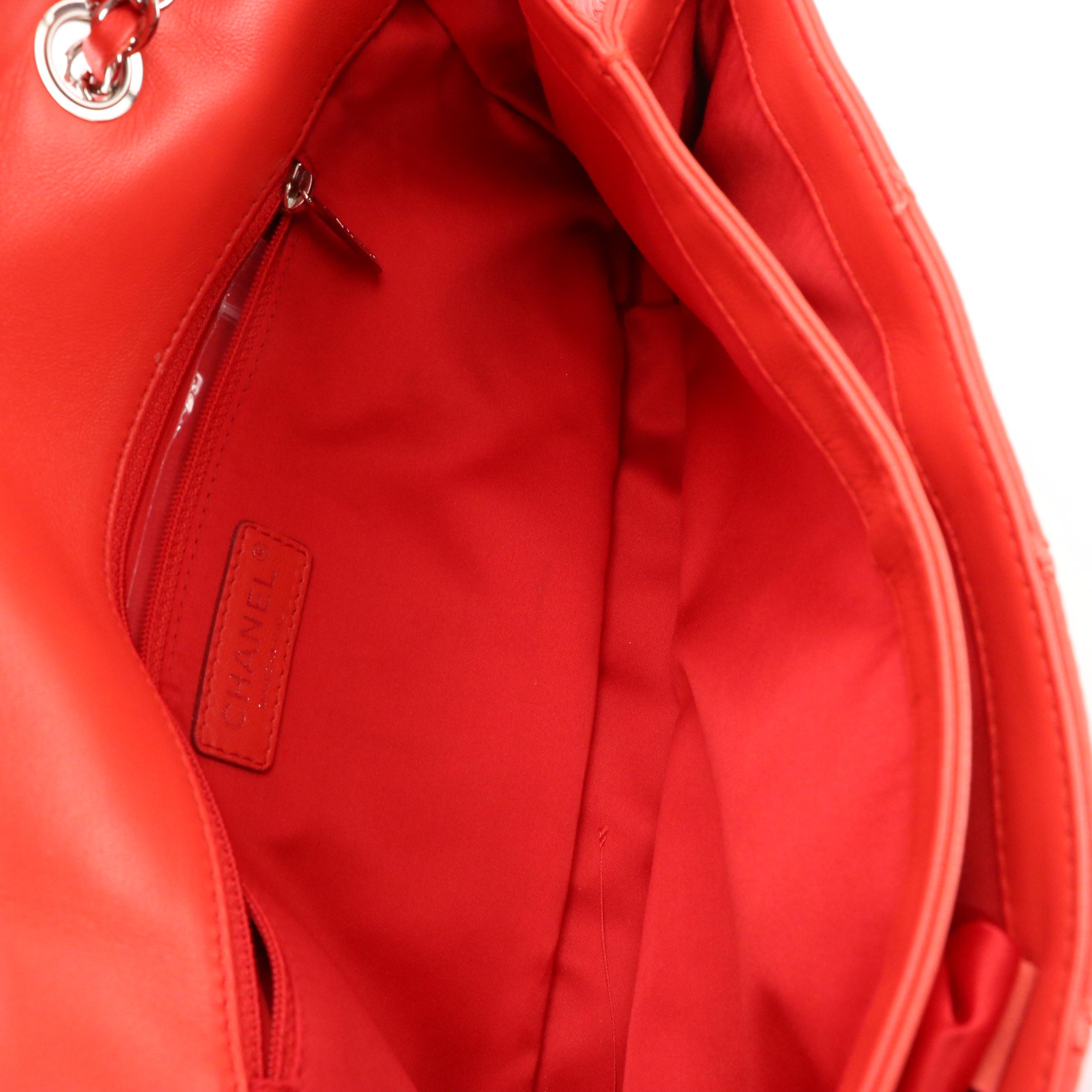 Chanel Large Front Flap Shoulder Bag in Ultimate Stitch Lambskin Leather