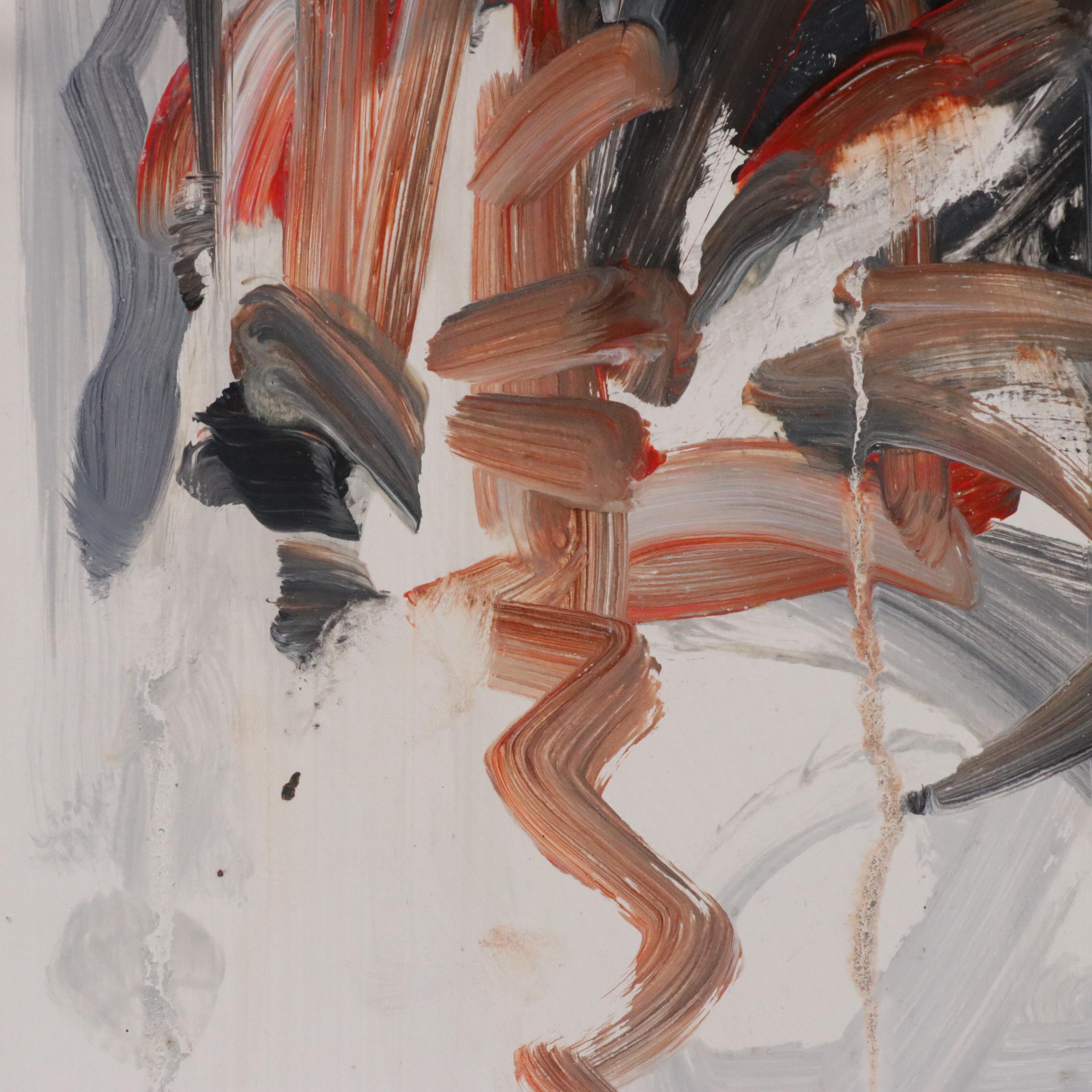 Jack Meanwell Abstract Expressionist Oil Painting, 1994