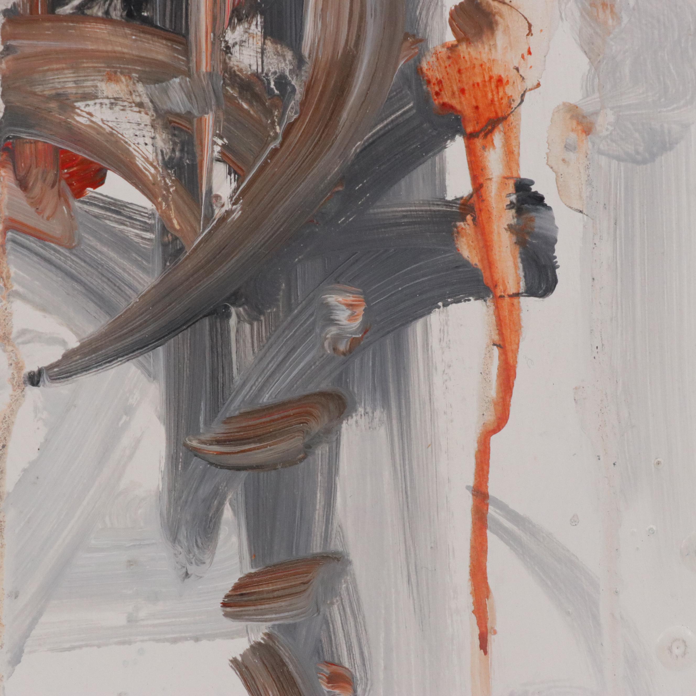 Jack Meanwell Abstract Expressionist Oil Painting, 1994