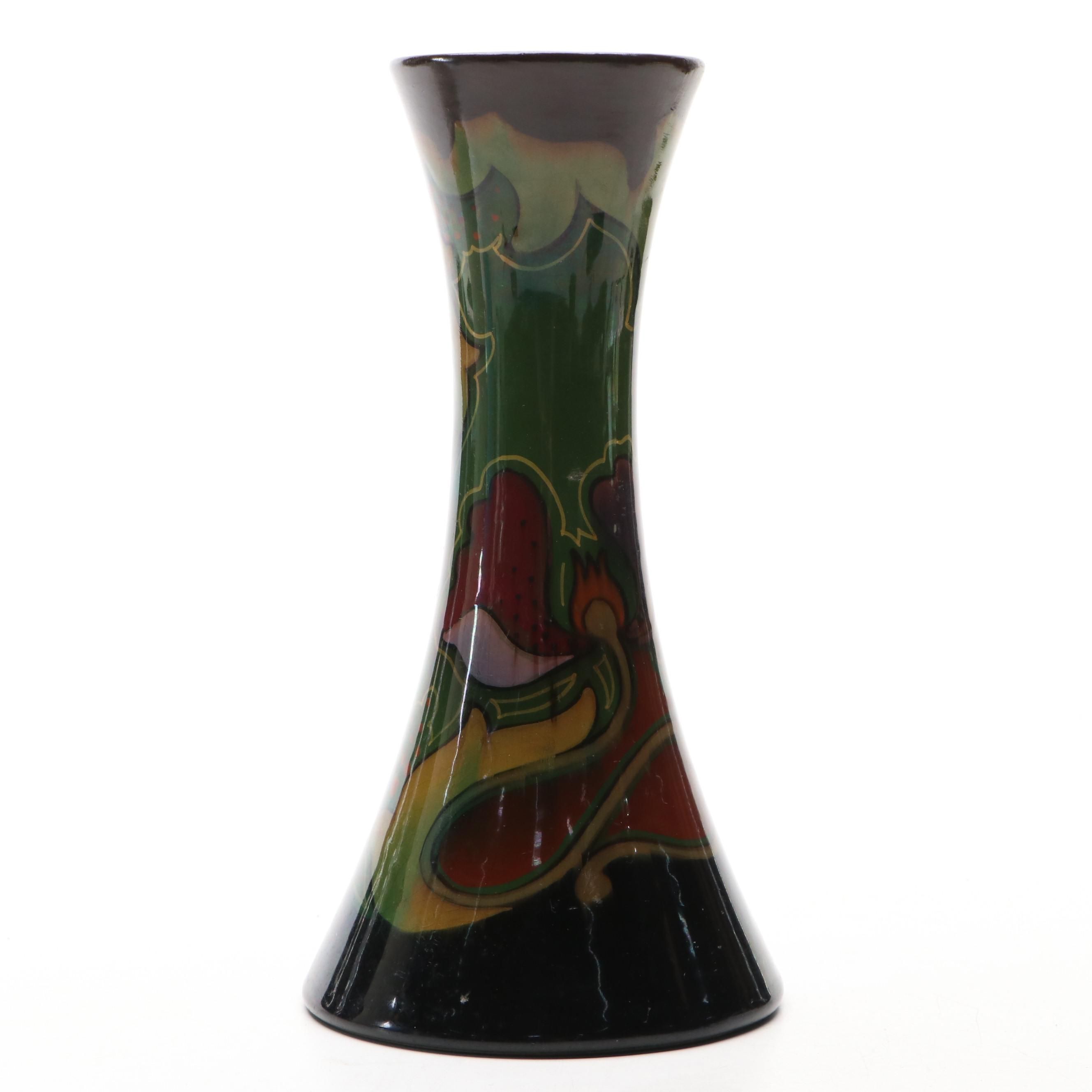Royal Goedewaagen Dutch Gouda Pottery Vase, 20th Century