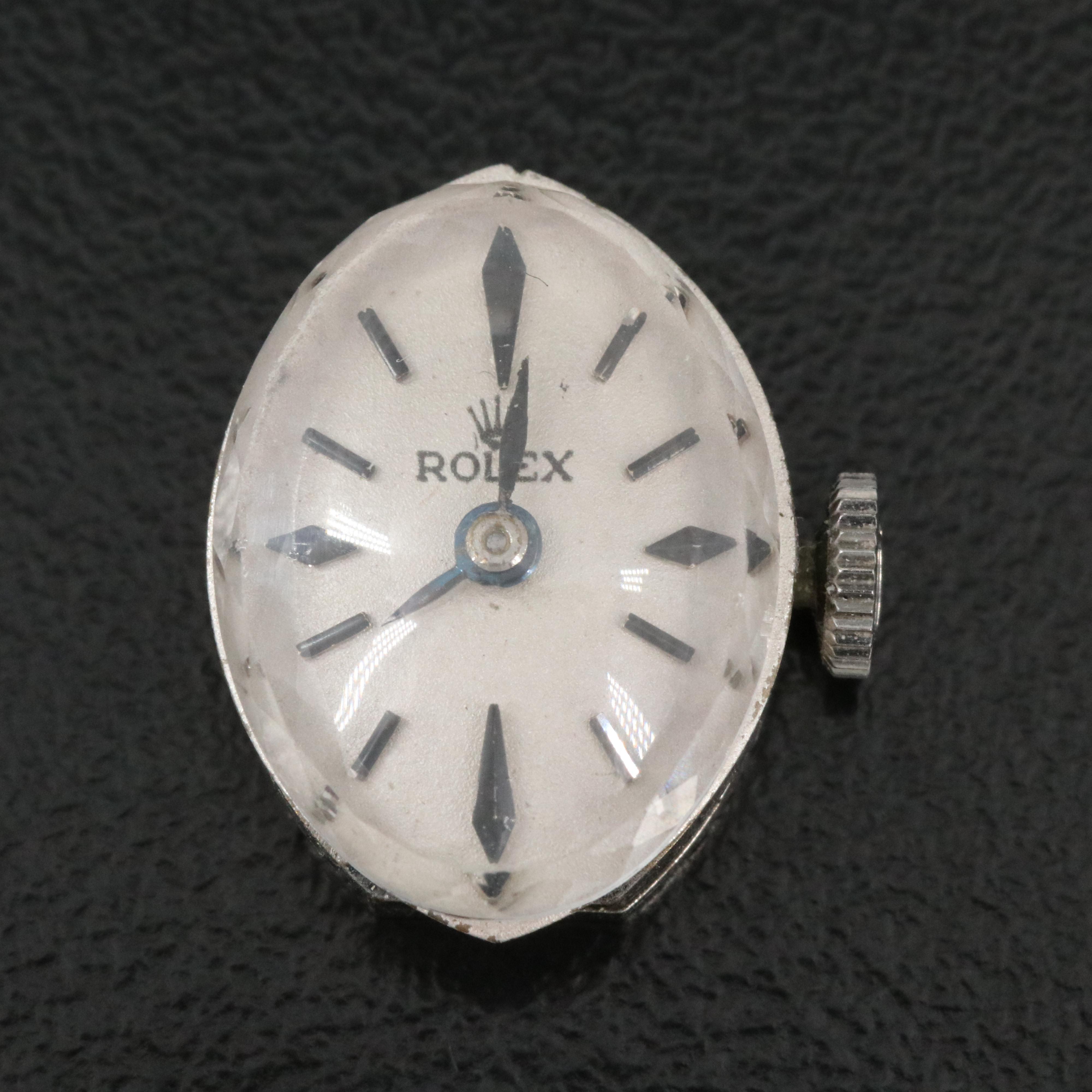Vintage Rolex cal. 1800 Movement, Dial, Hands, & Crystal