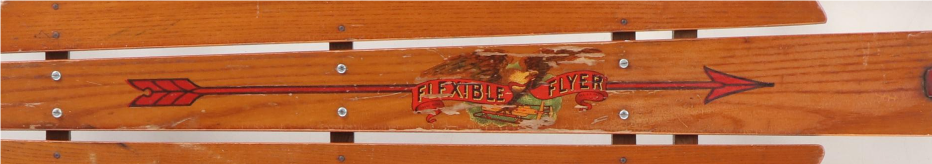 Flexible Flyer, Snow Bird and Champion F-60 Wood and Metal Runner Sleds