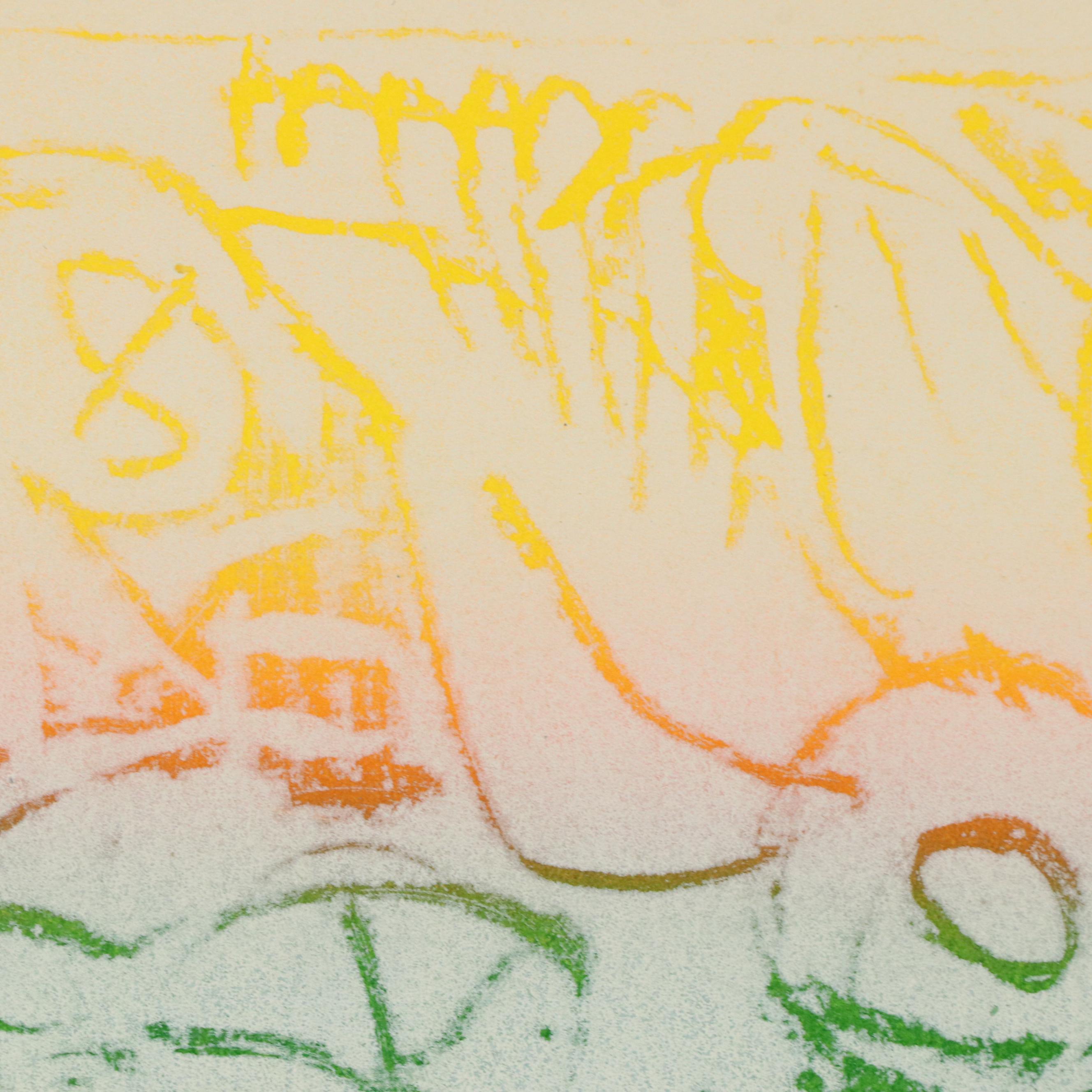 Jack Meanwell Abstract Monotype Print, 1980