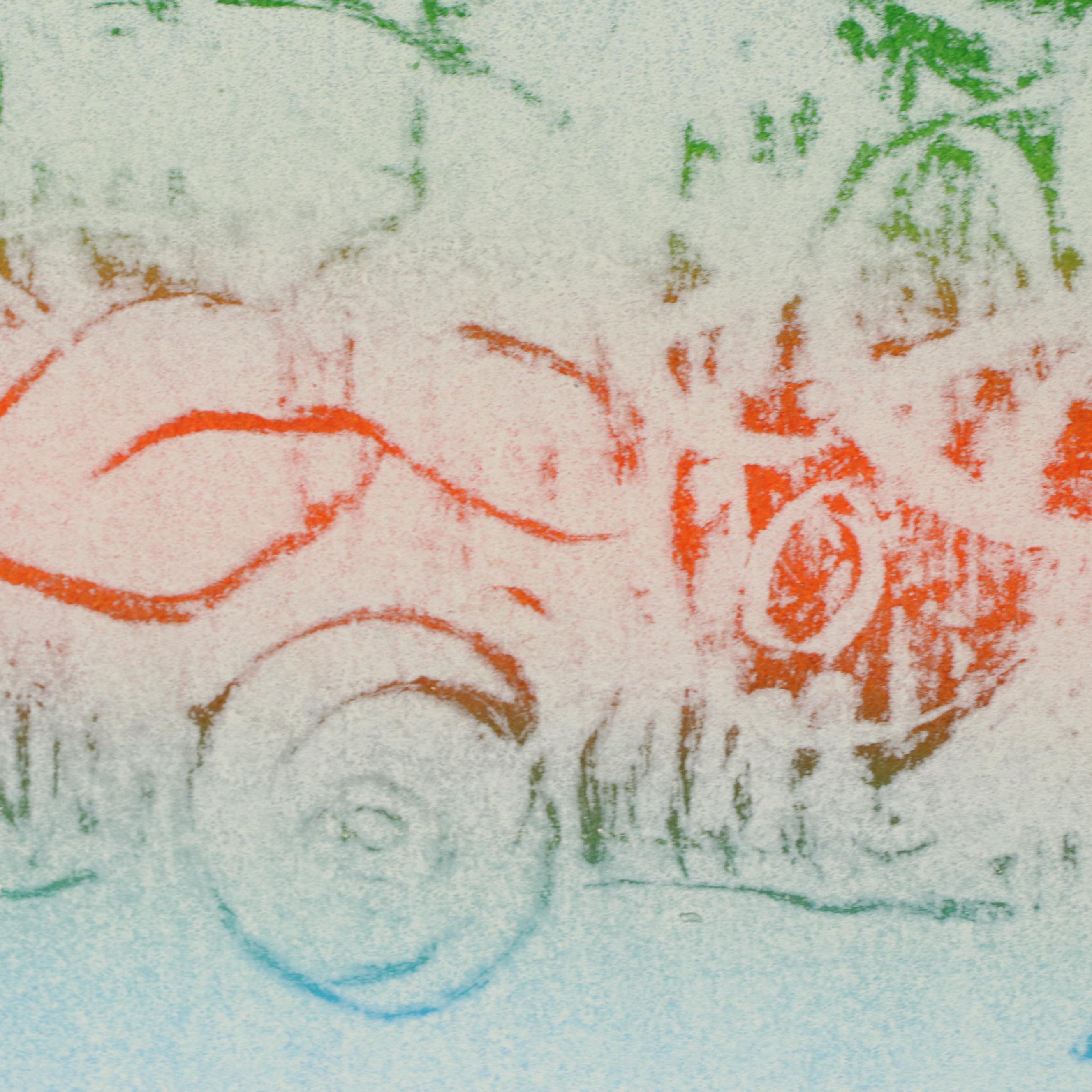 Jack Meanwell Abstract Monotype Print, 1980