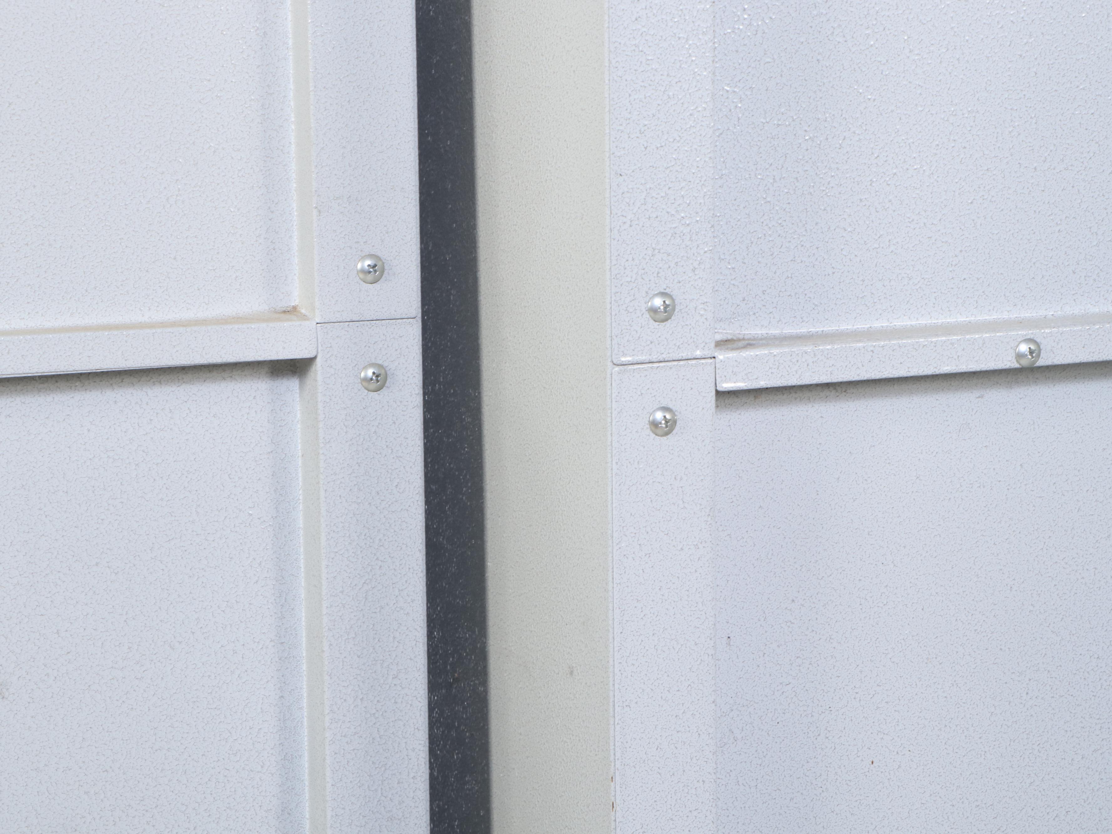 Set of Three Metal Storage Cabinets on Wheels