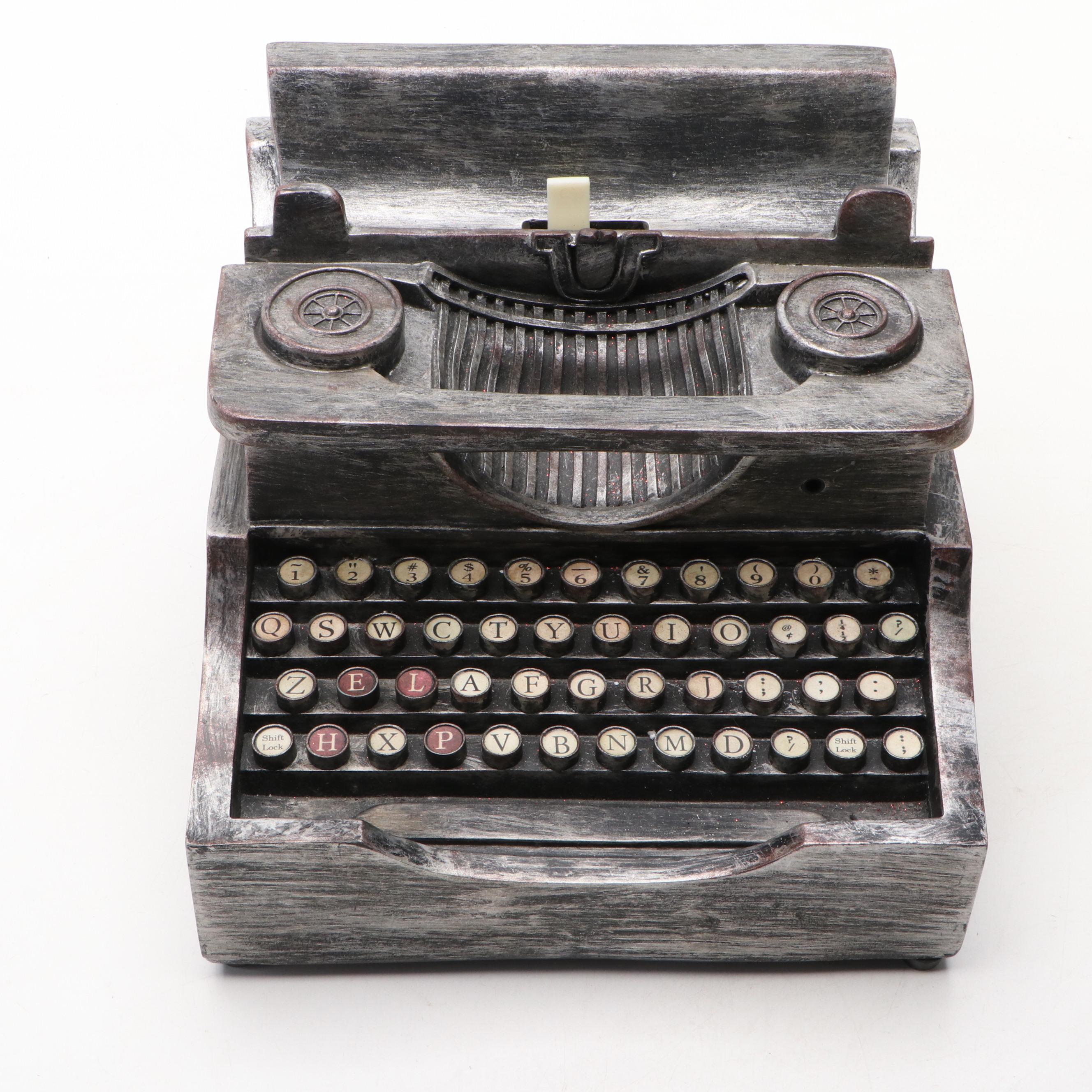 Grandin Road Halloween Animated Haunted Typewriter