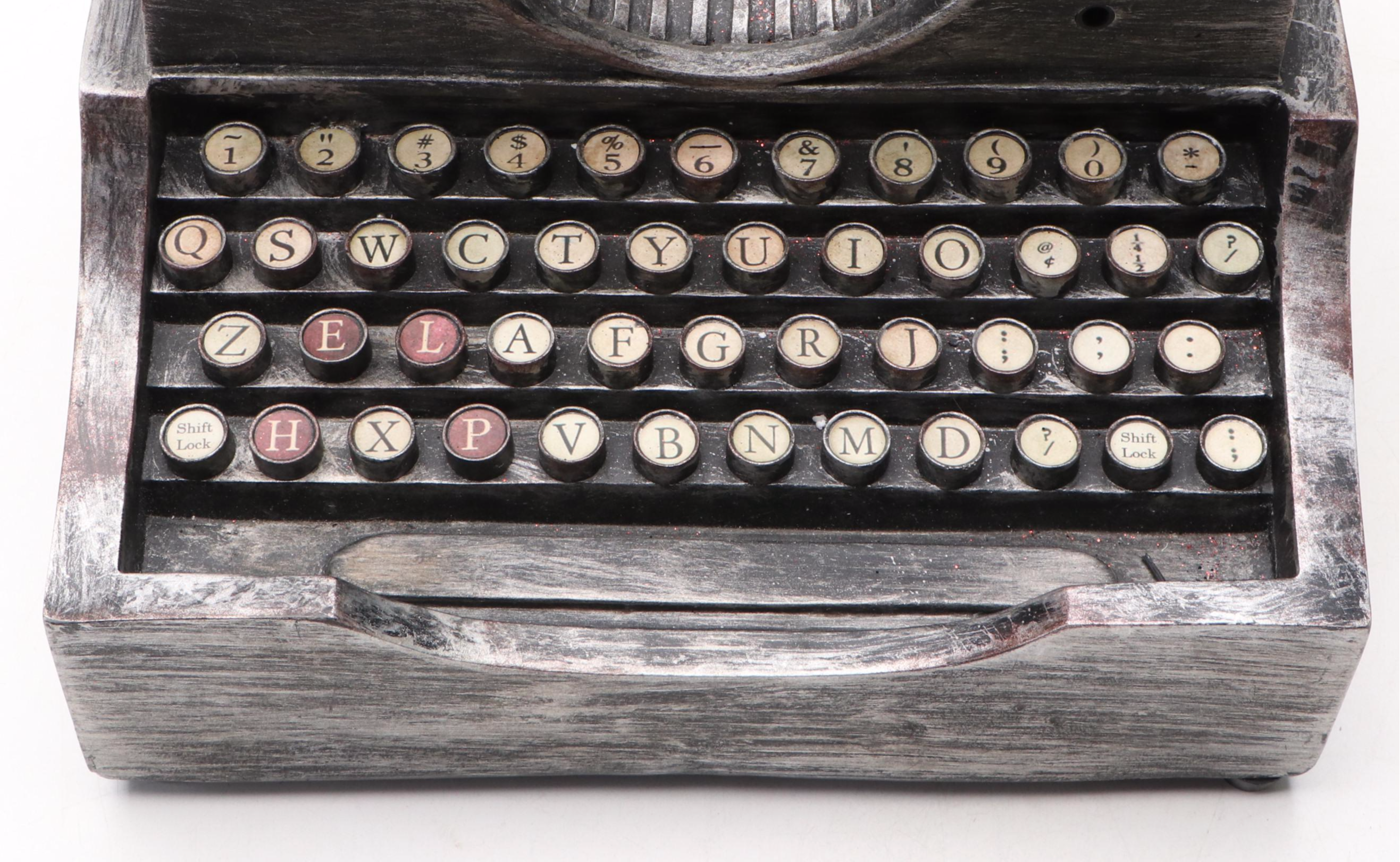 Grandin Road Halloween Animated Haunted Typewriter