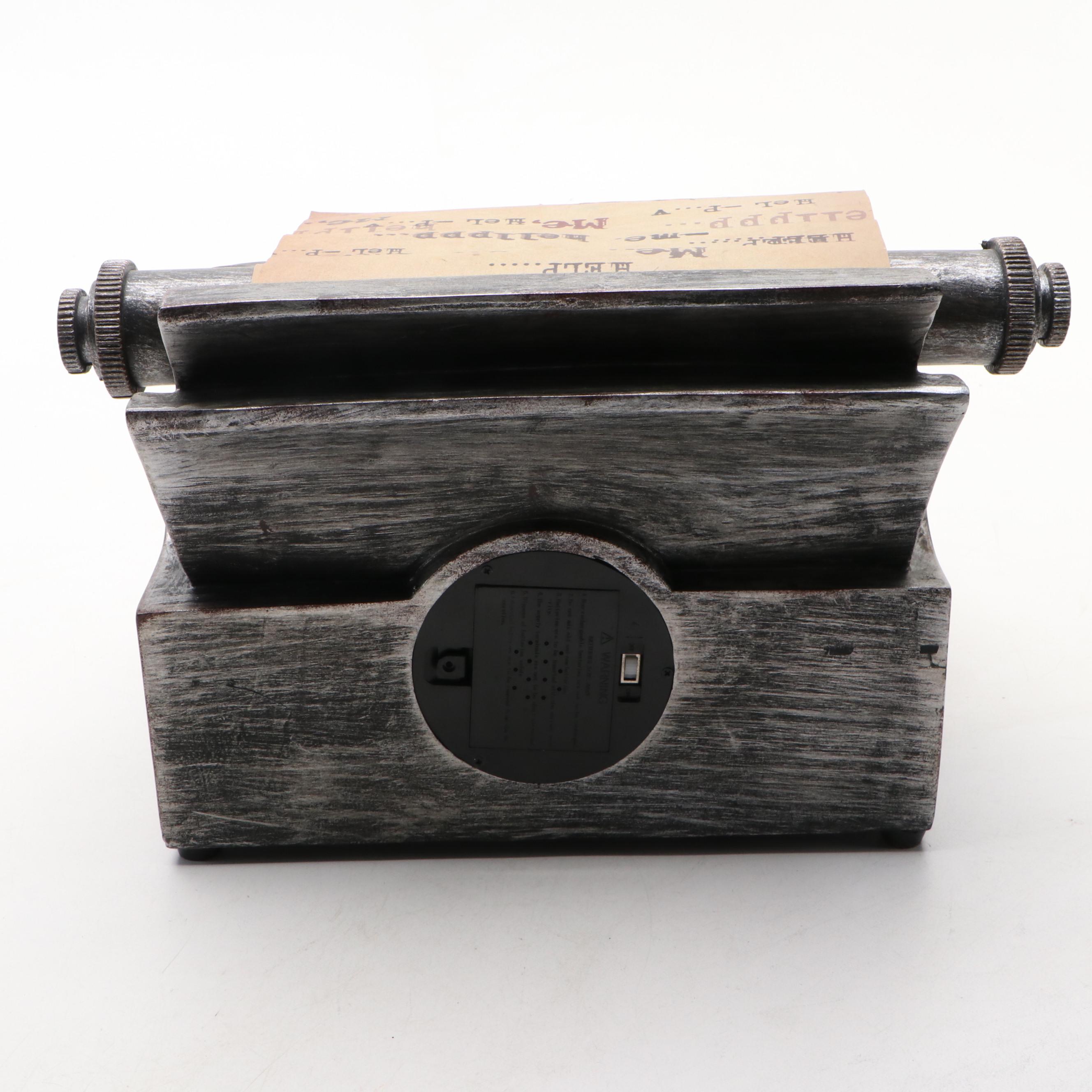 Grandin Road Halloween Animated Haunted Typewriter