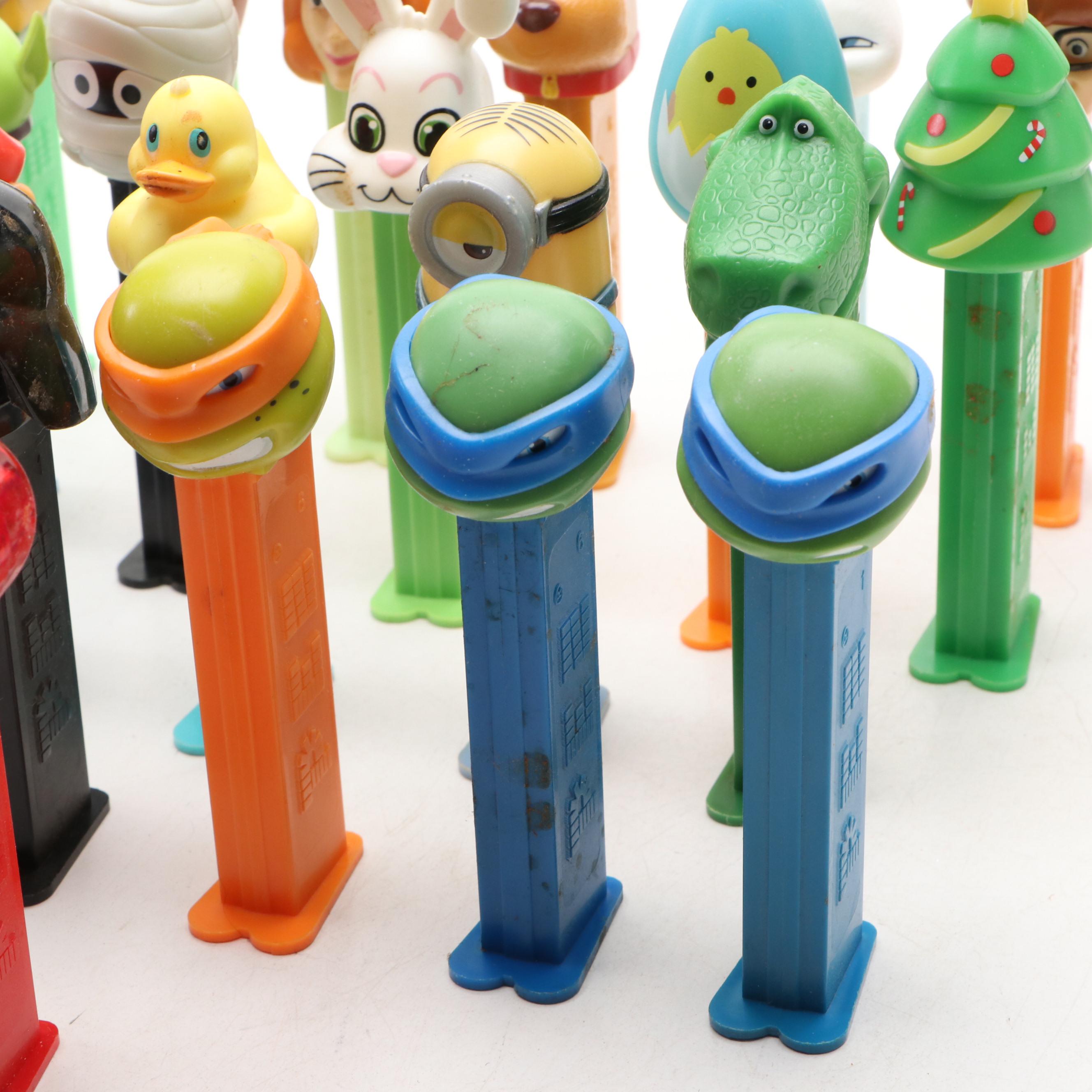 PEZ Candy Dispensers Including Teenage Mutant Ninja Turtles and More