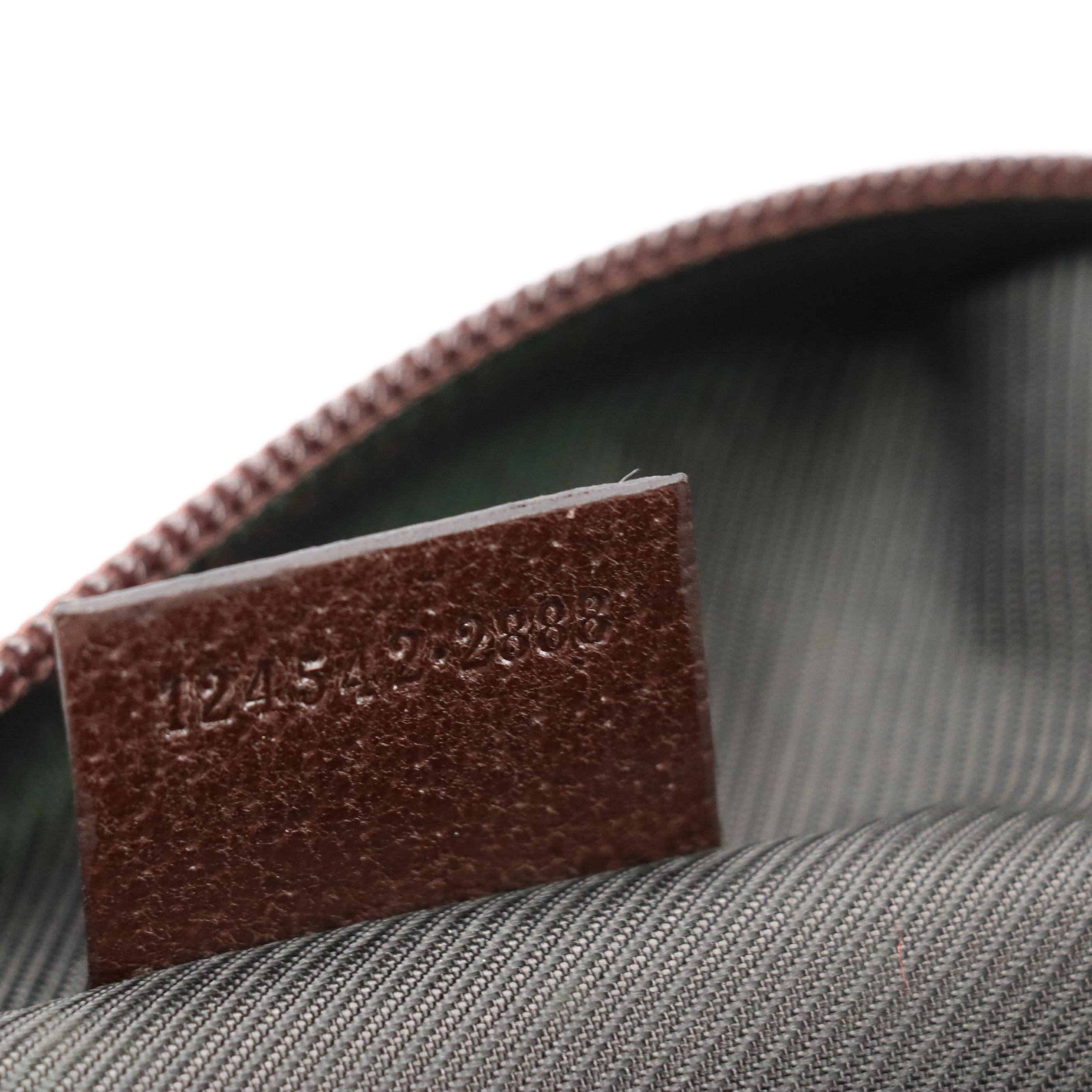 Gucci Mini Dome Bag in GG Canvas with Cinghiale Leather Trim