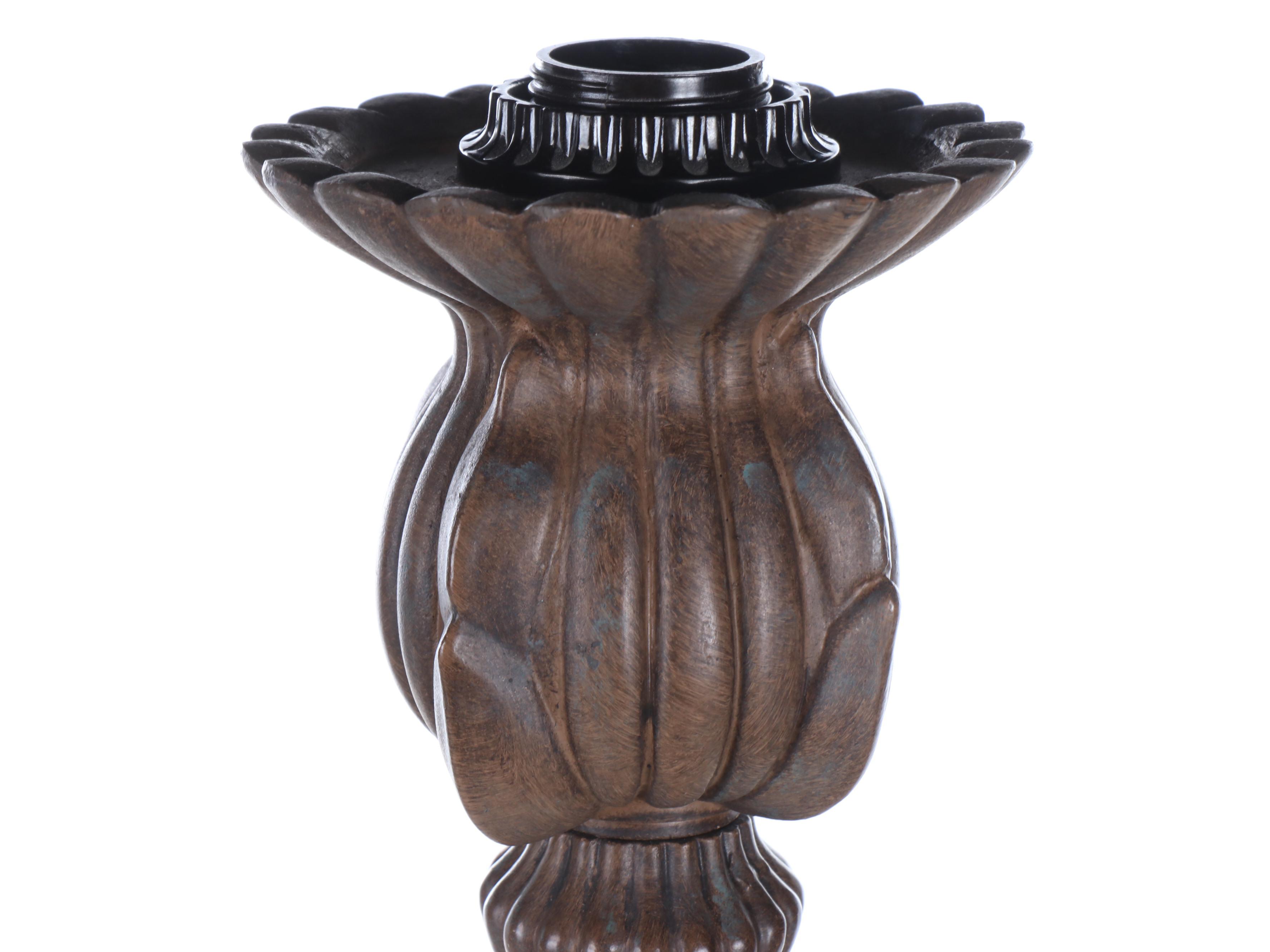 Kichler Lighting Bronzed Metal Floor Lamp with Slag Glass Shade, 2001