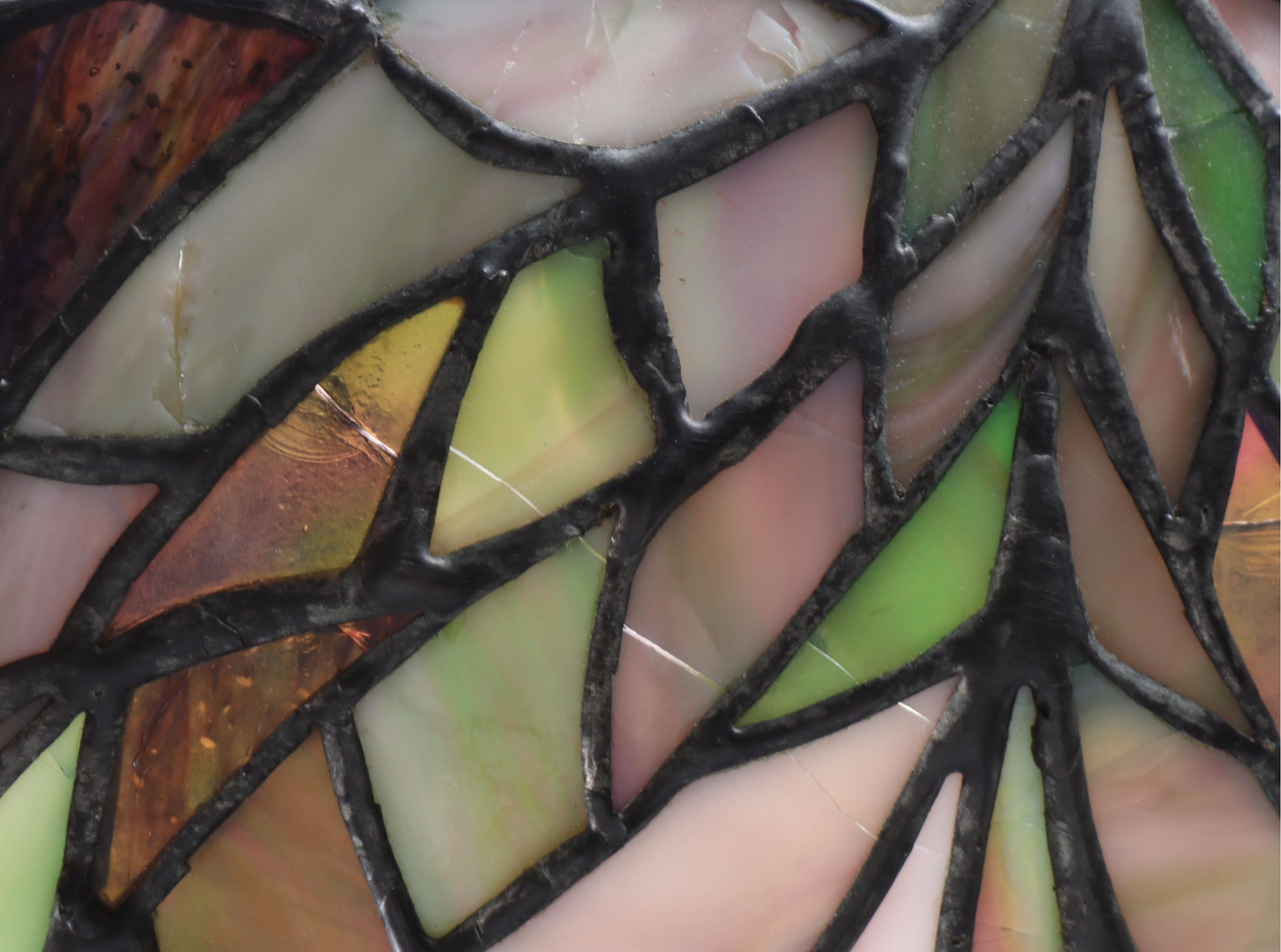 Kichler Lighting Bronzed Metal Floor Lamp with Slag Glass Shade, 2001