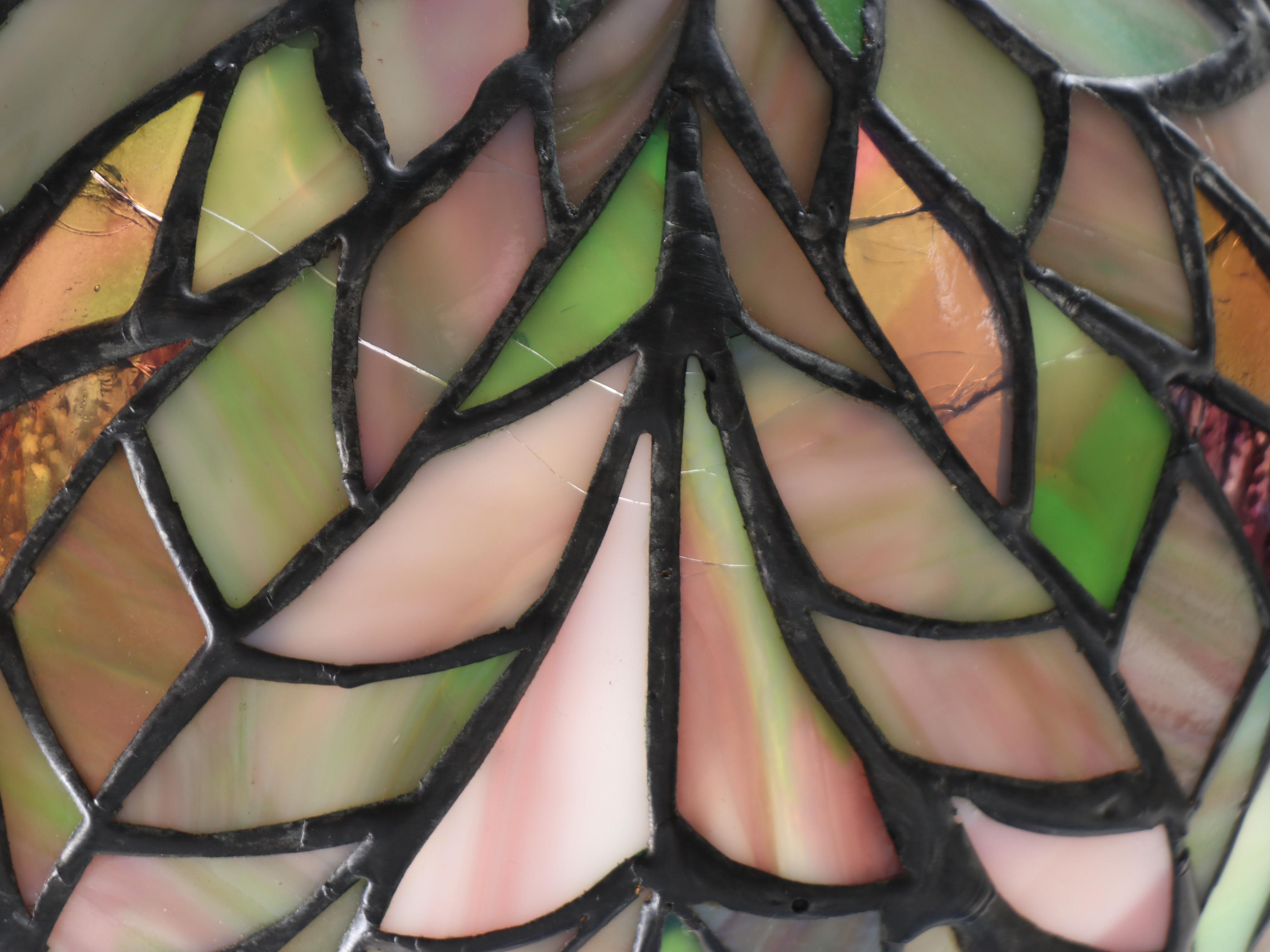 Kichler Lighting Bronzed Metal Floor Lamp with Slag Glass Shade, 2001