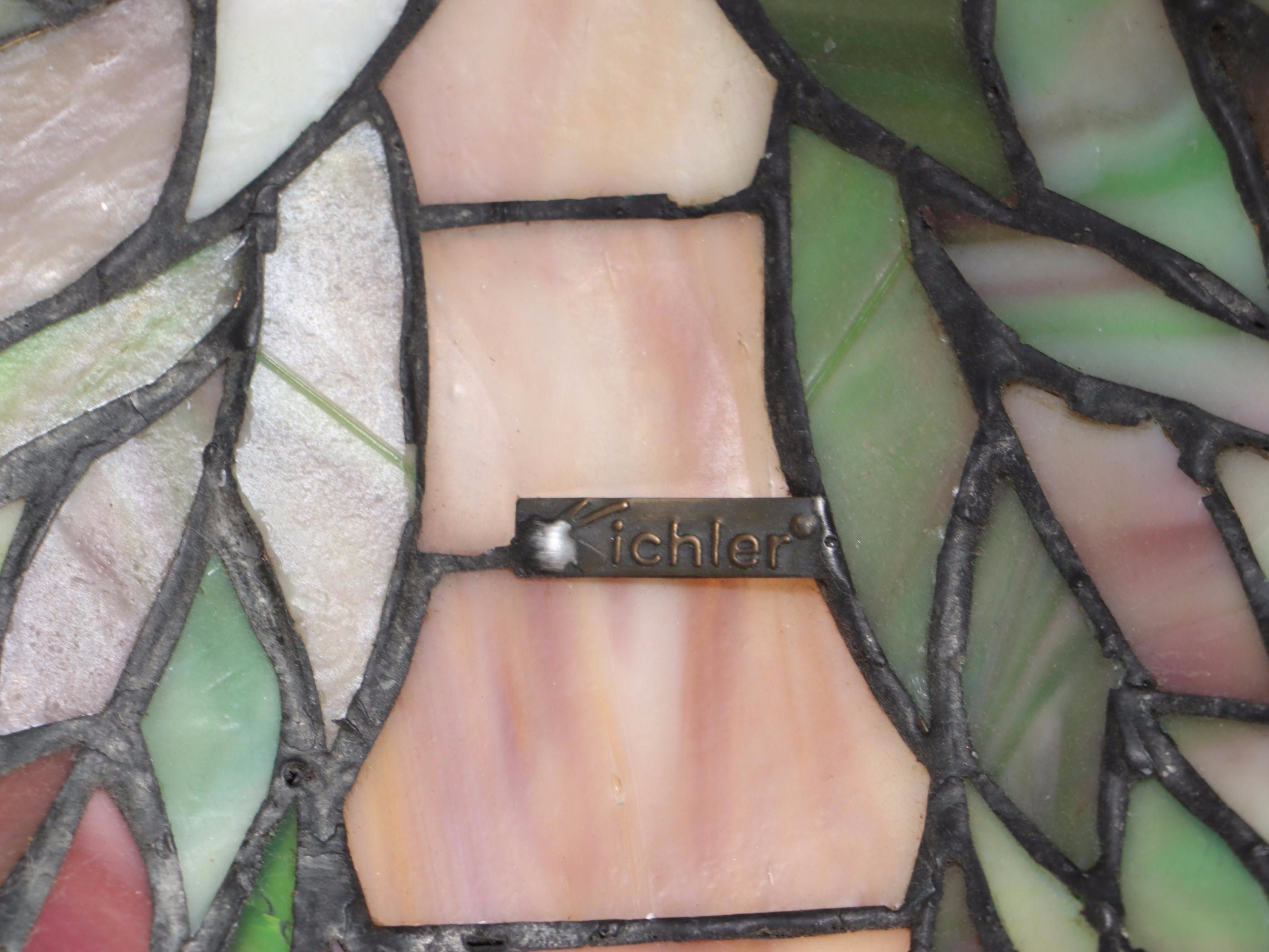 Kichler Lighting Bronzed Metal Floor Lamp with Slag Glass Shade, 2001