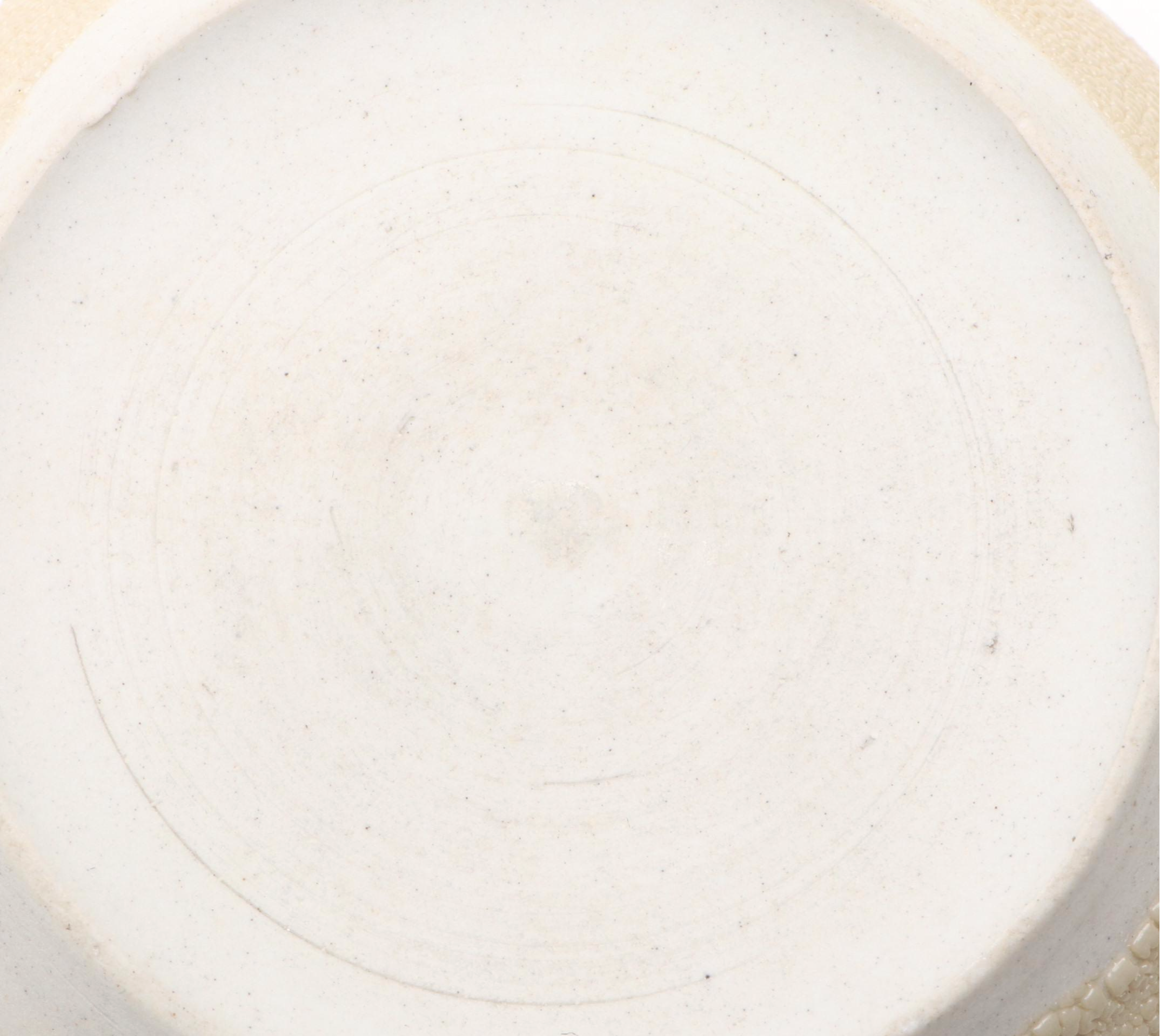 Japanese Banko Moriage Pottery Lidded Ginger Jar, Antique