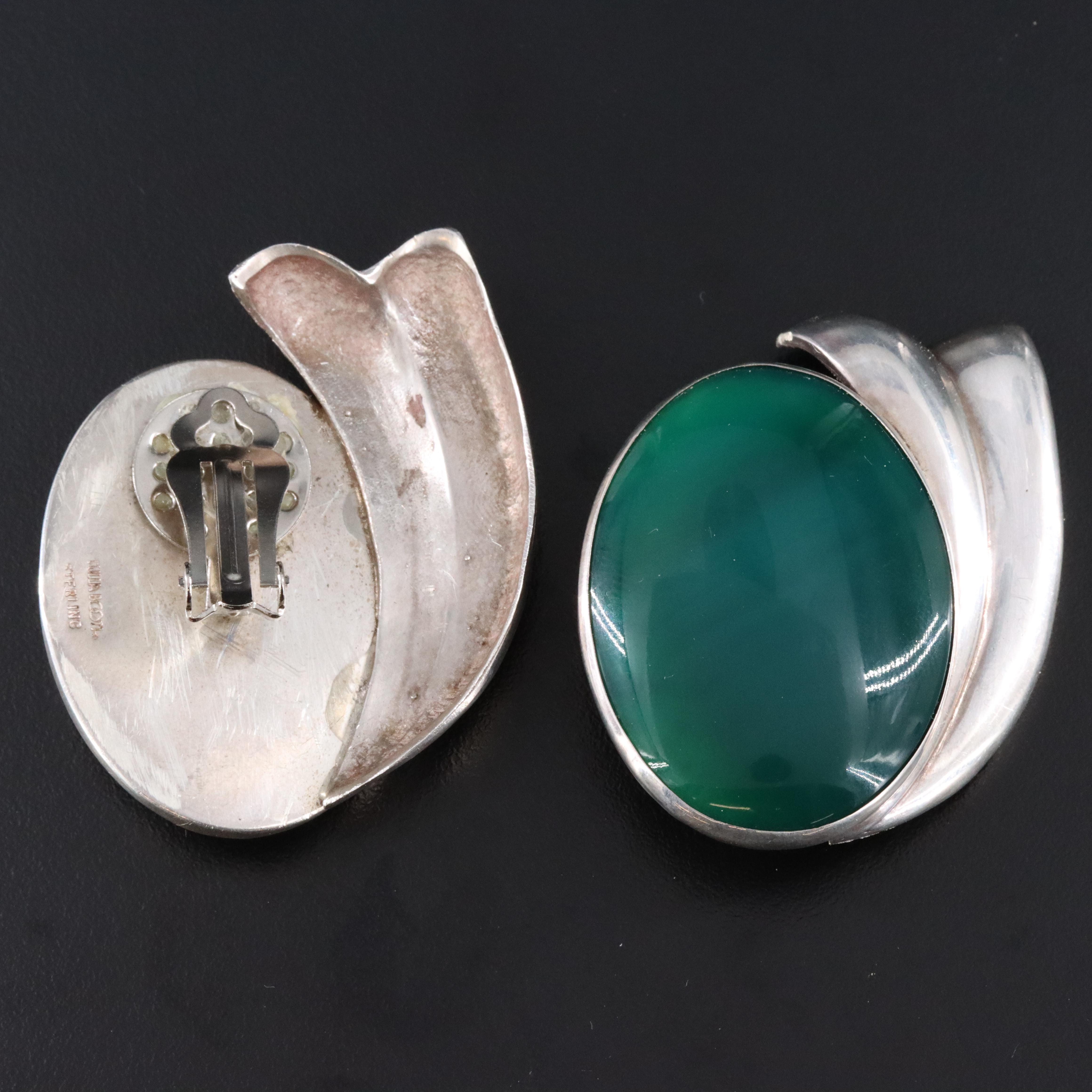 Tulla Booth Sterling Chalcedony Bracelet and Earrings