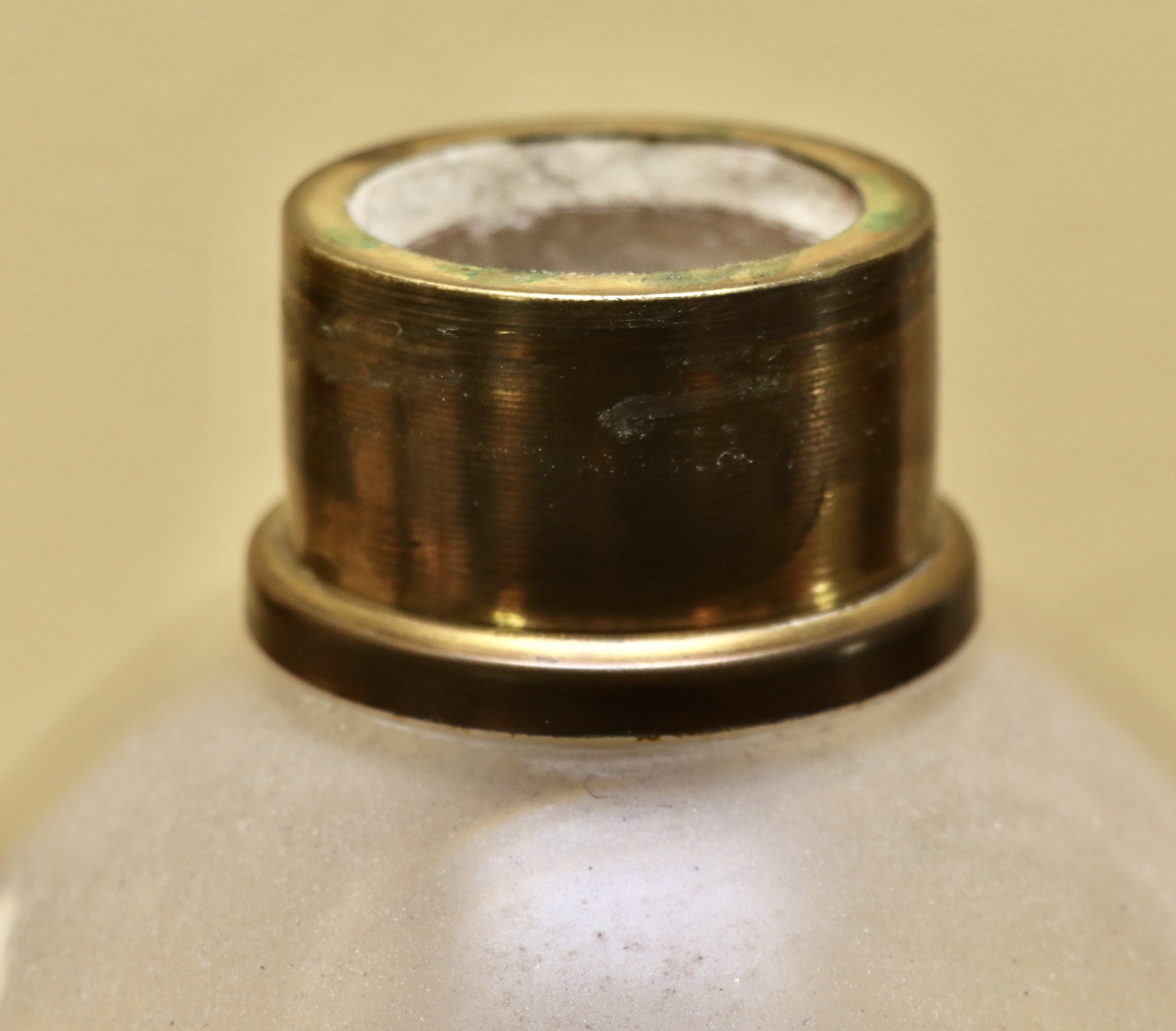 Dutch Baroque Style Brass Wall Sconces with Etched Glass Hurricanes