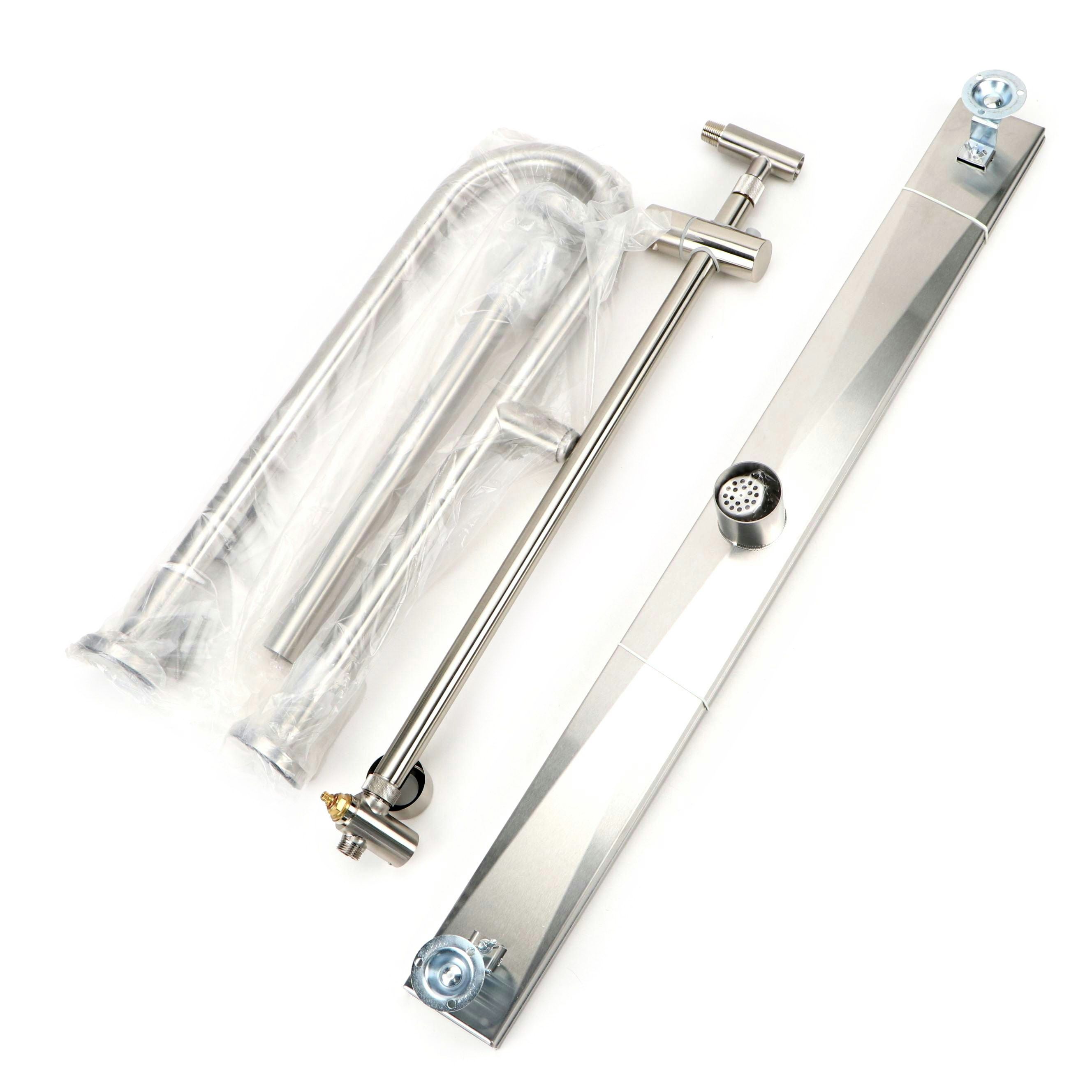 Stainless Steel Linear Shower Drain and Diverter Pipe