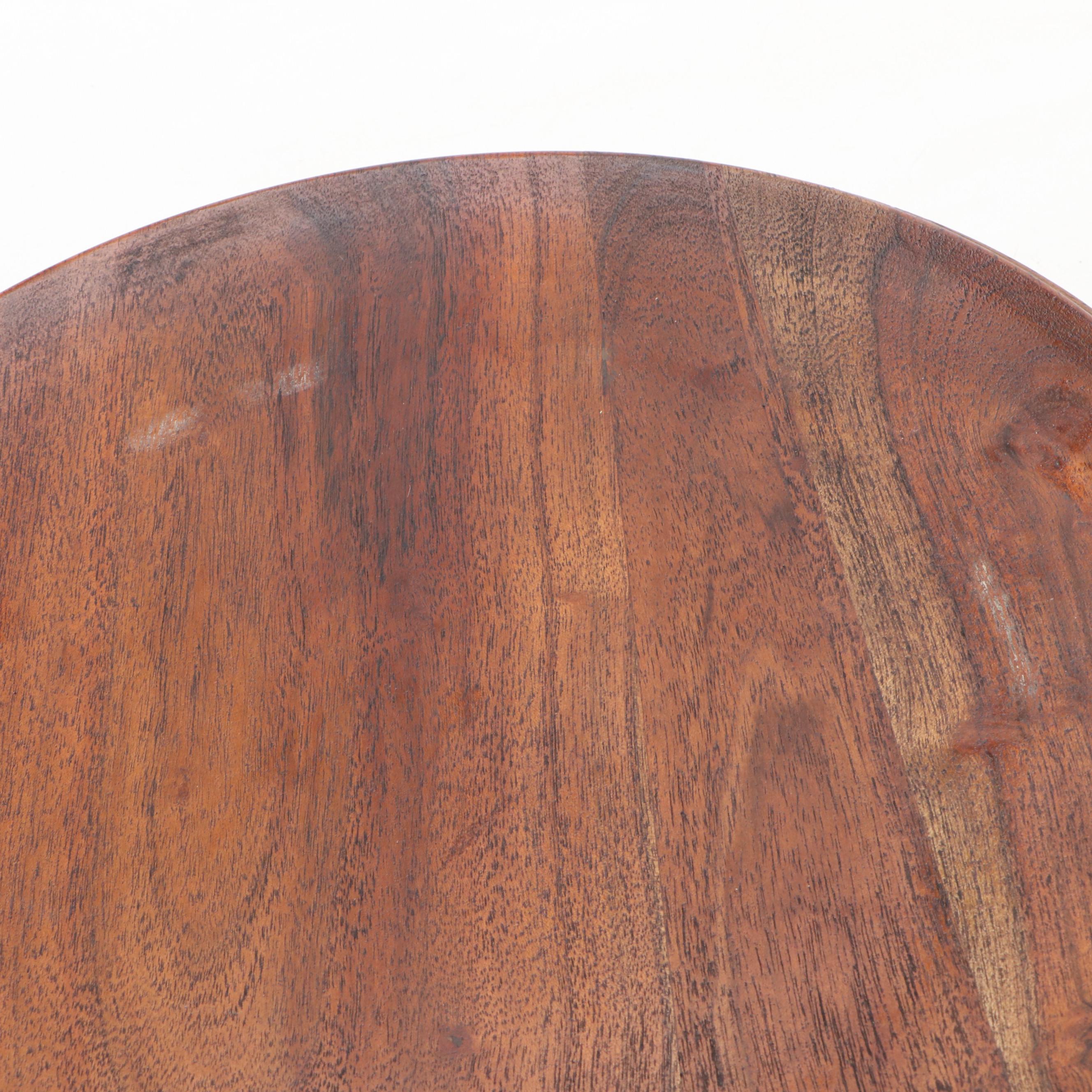 Pottery Barn "Chateau" Handcrafted Acacia Wood Chargers