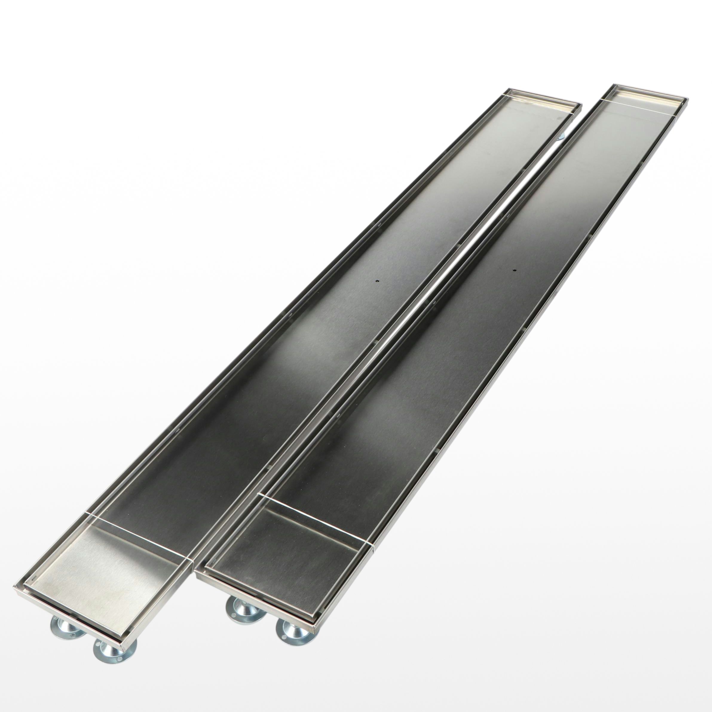 Pair of Wide Tile-In 60" Linear Shower Drains