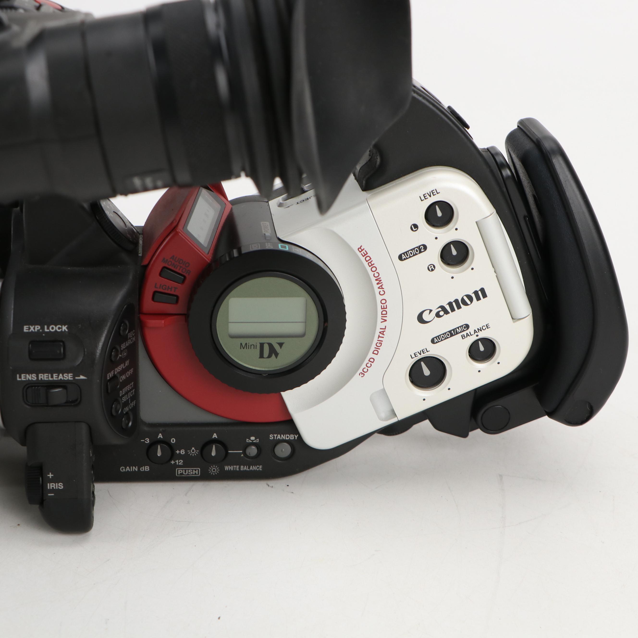 Canon 3CCD Digital Video Camcorder with Accessories