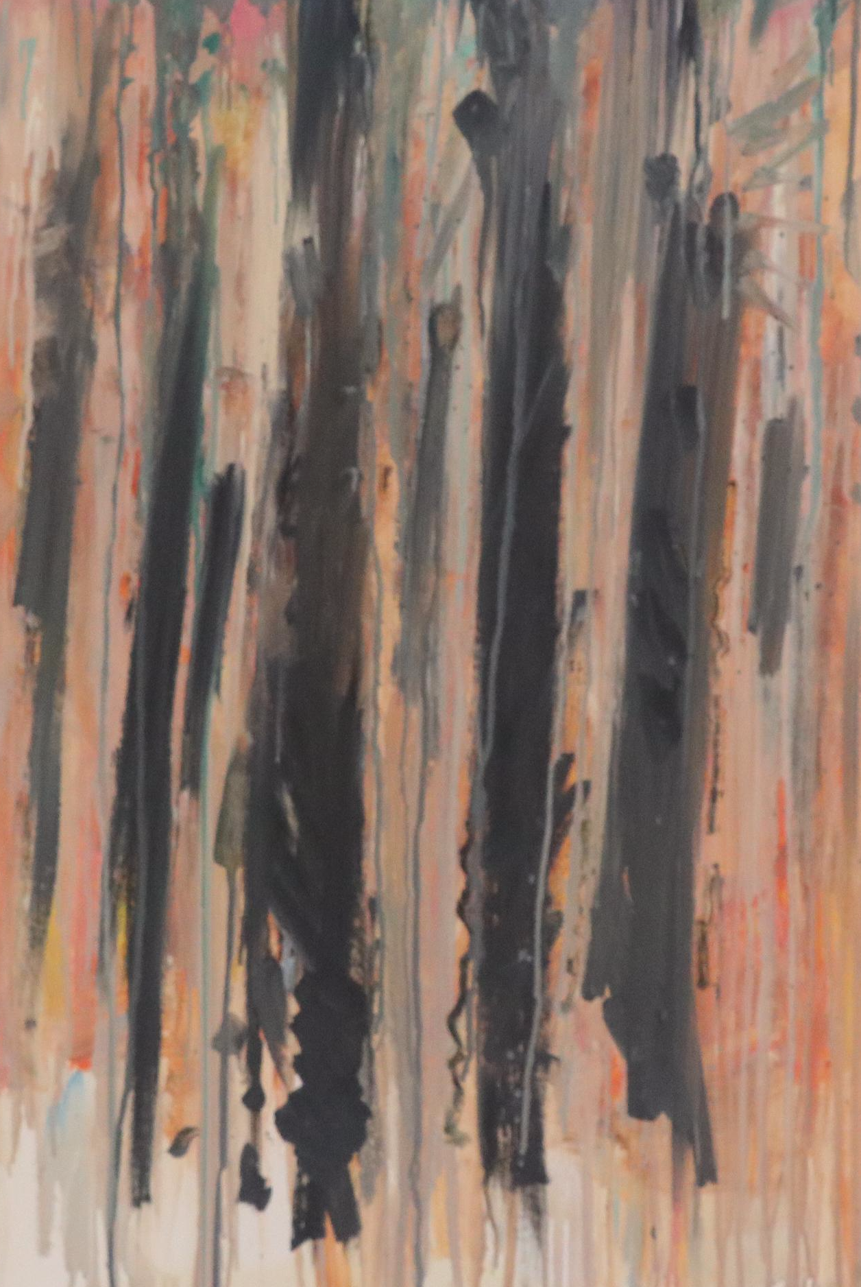 Jack Meanwell Abstract Modern Oil Painting, 1994