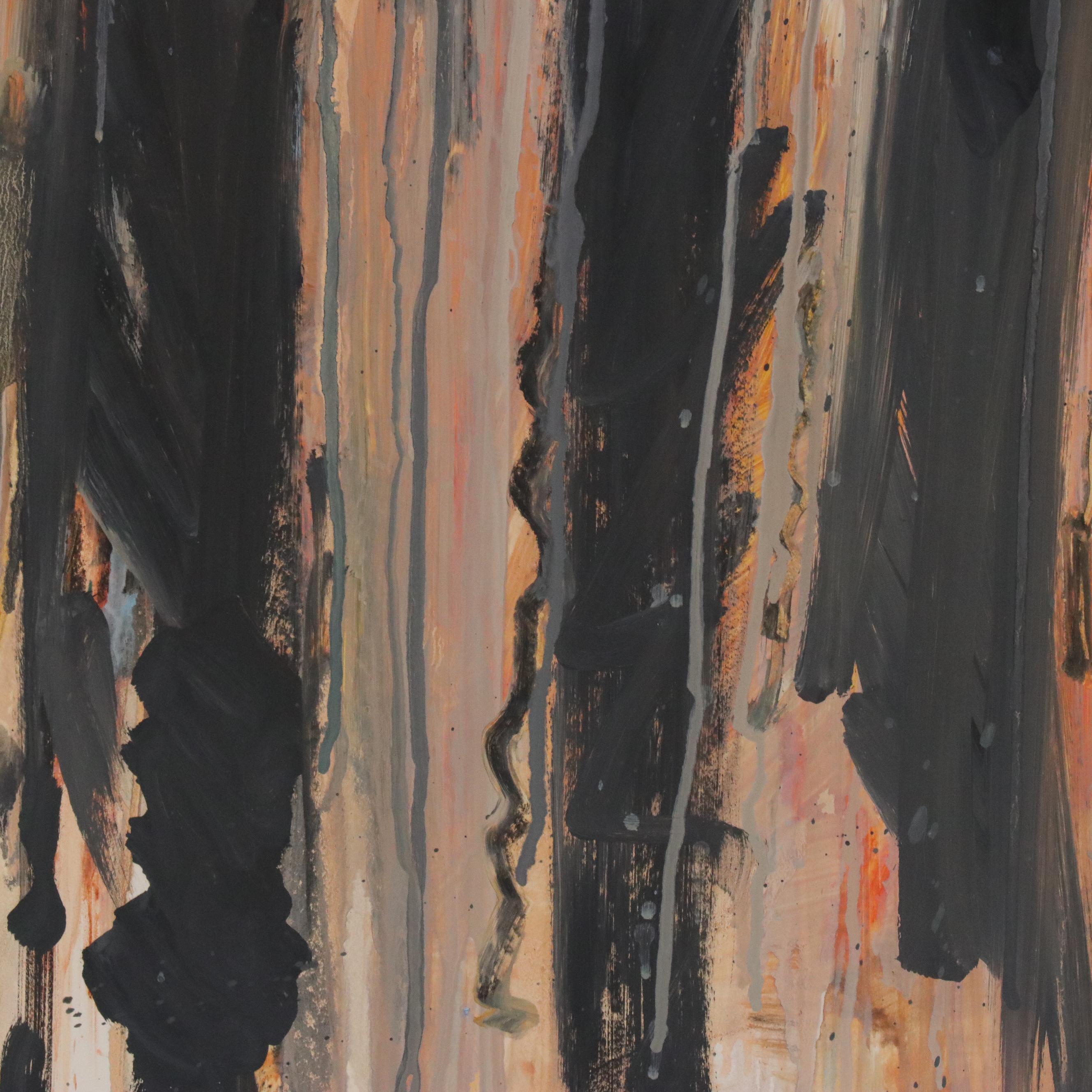 Jack Meanwell Abstract Modern Oil Painting, 1994