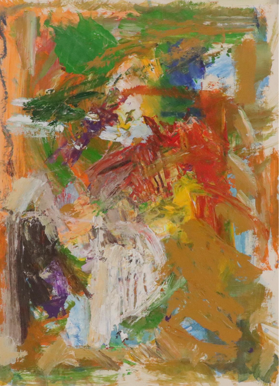 Jack Meanwell Abstract Modern Oil Painting, Late 20th Century