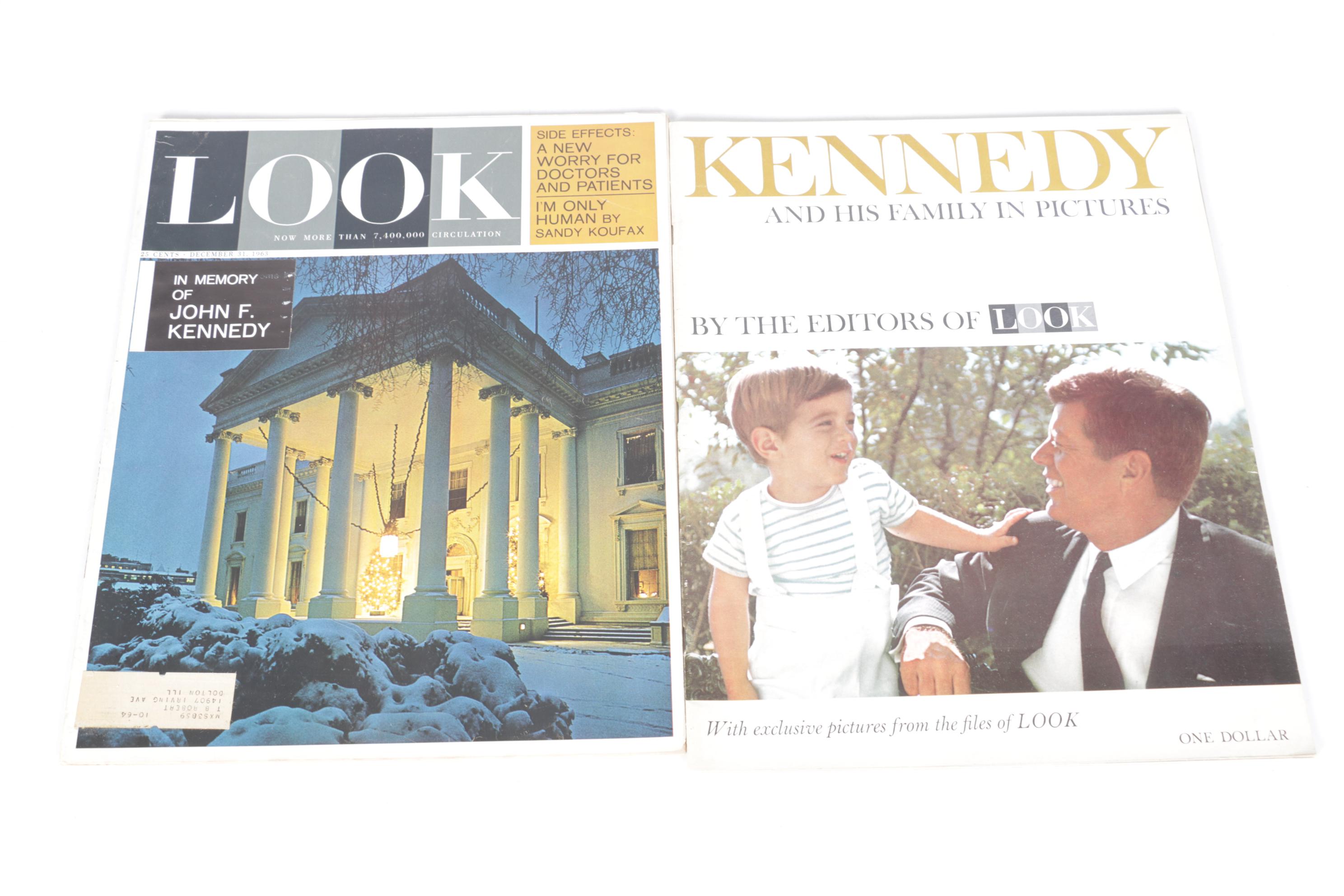 LIFE & LOOK Magazines Featuring Apollo Missions, the Kennedy's & More