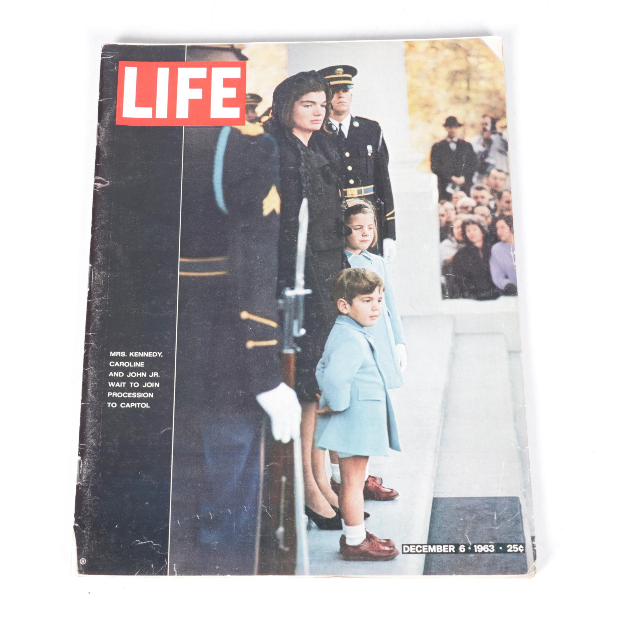 LIFE & LOOK Magazines Featuring Apollo Missions, the Kennedy's & More