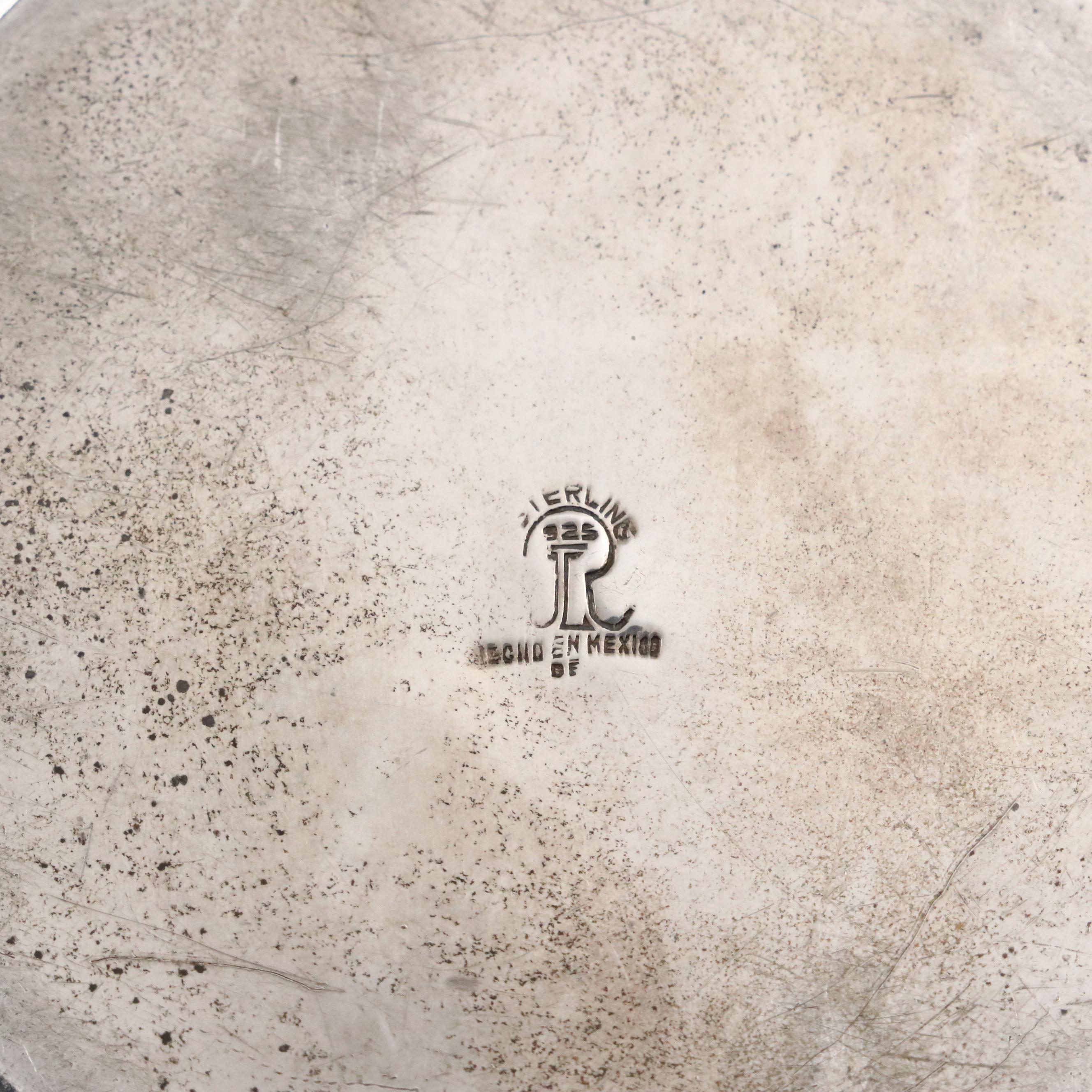 Vintage Juventino López Reyes Mexican Sterling Silver Water Pitcher