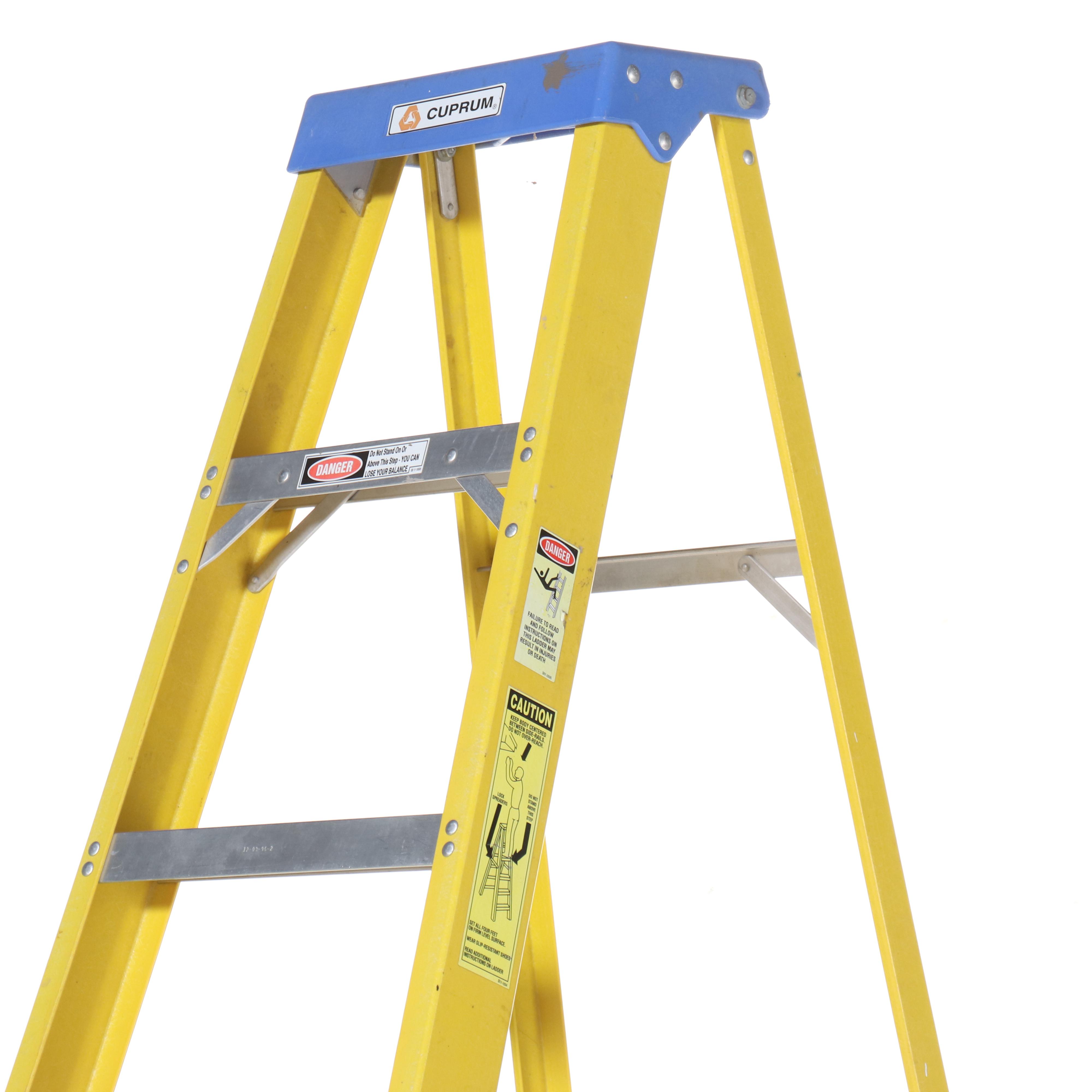 Cuprum Pro Series 8' Fiberglass Step Ladder