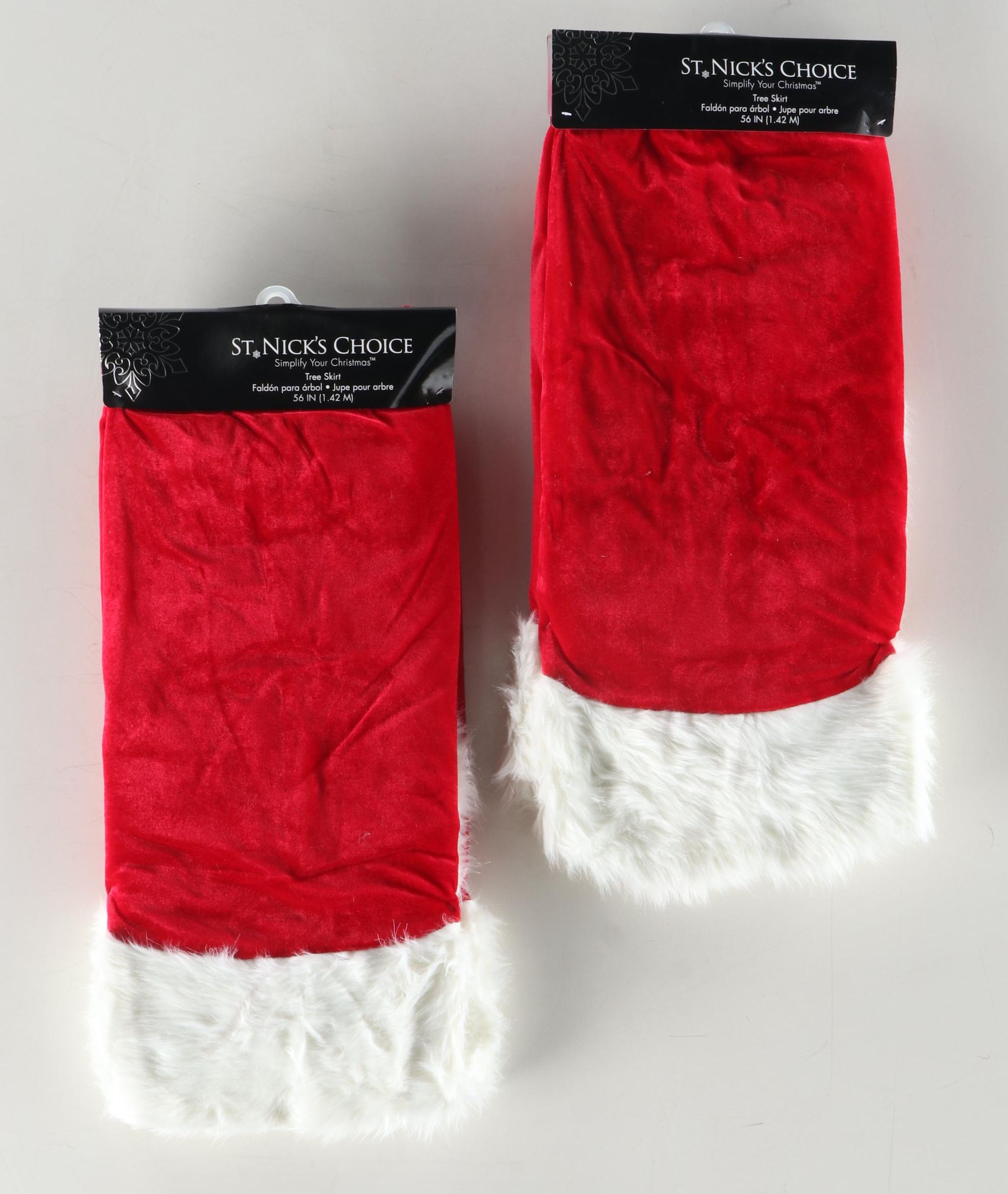 St. Nick's Choice Red Christmas Tree Skirts