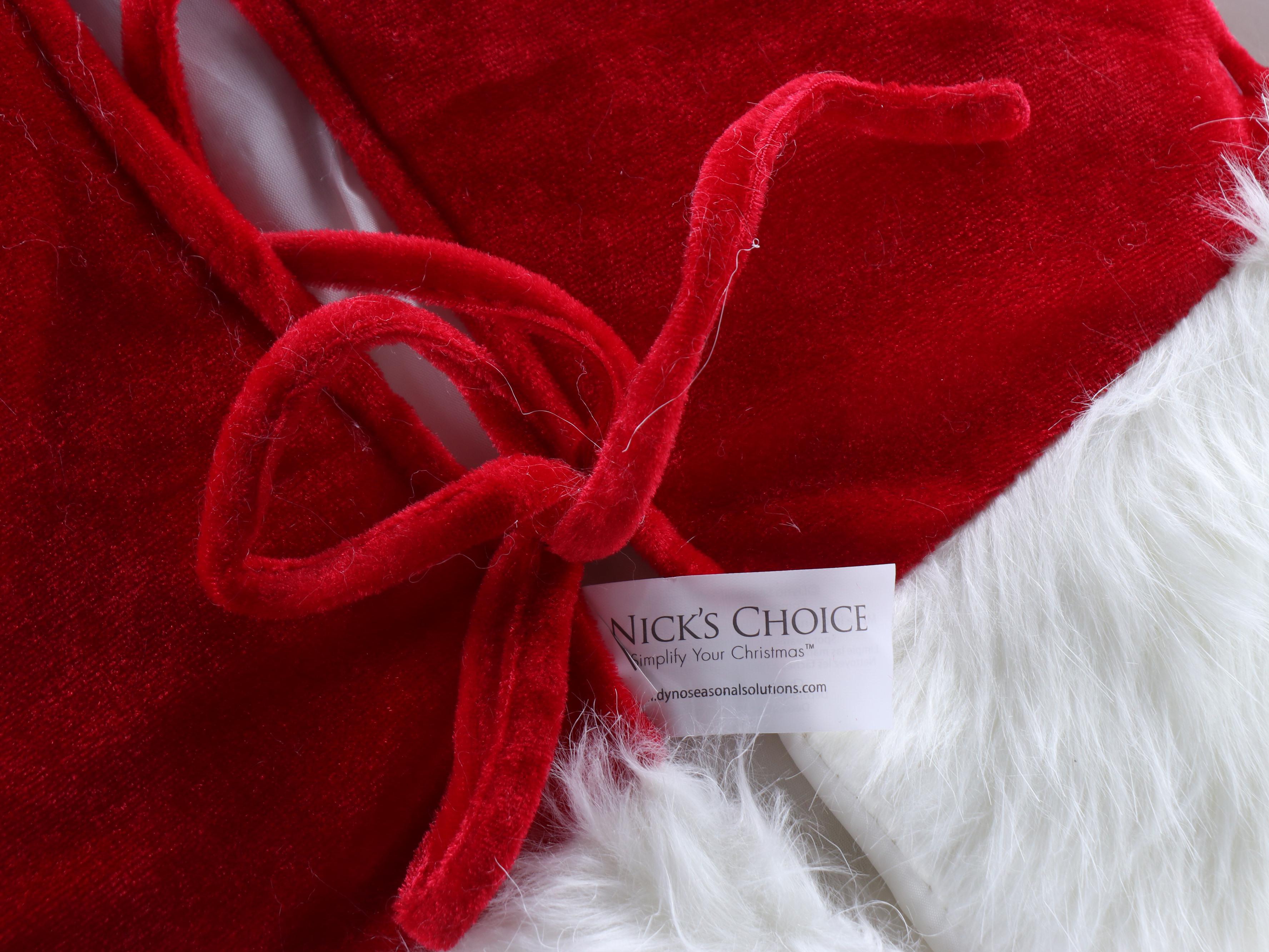 St. Nick's Choice Red Christmas Tree Skirts