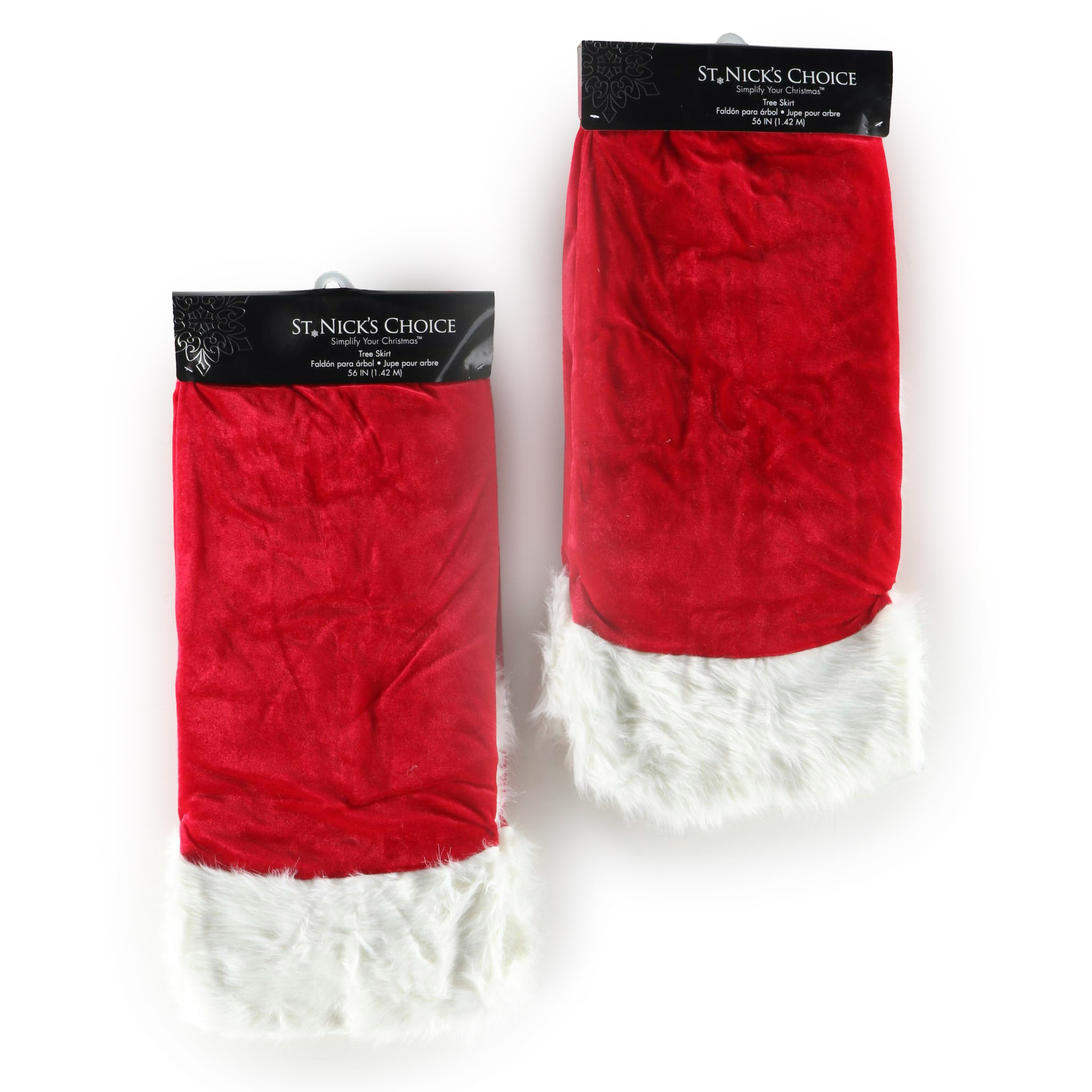 St. Nick's Choice Red Christmas Tree Skirts