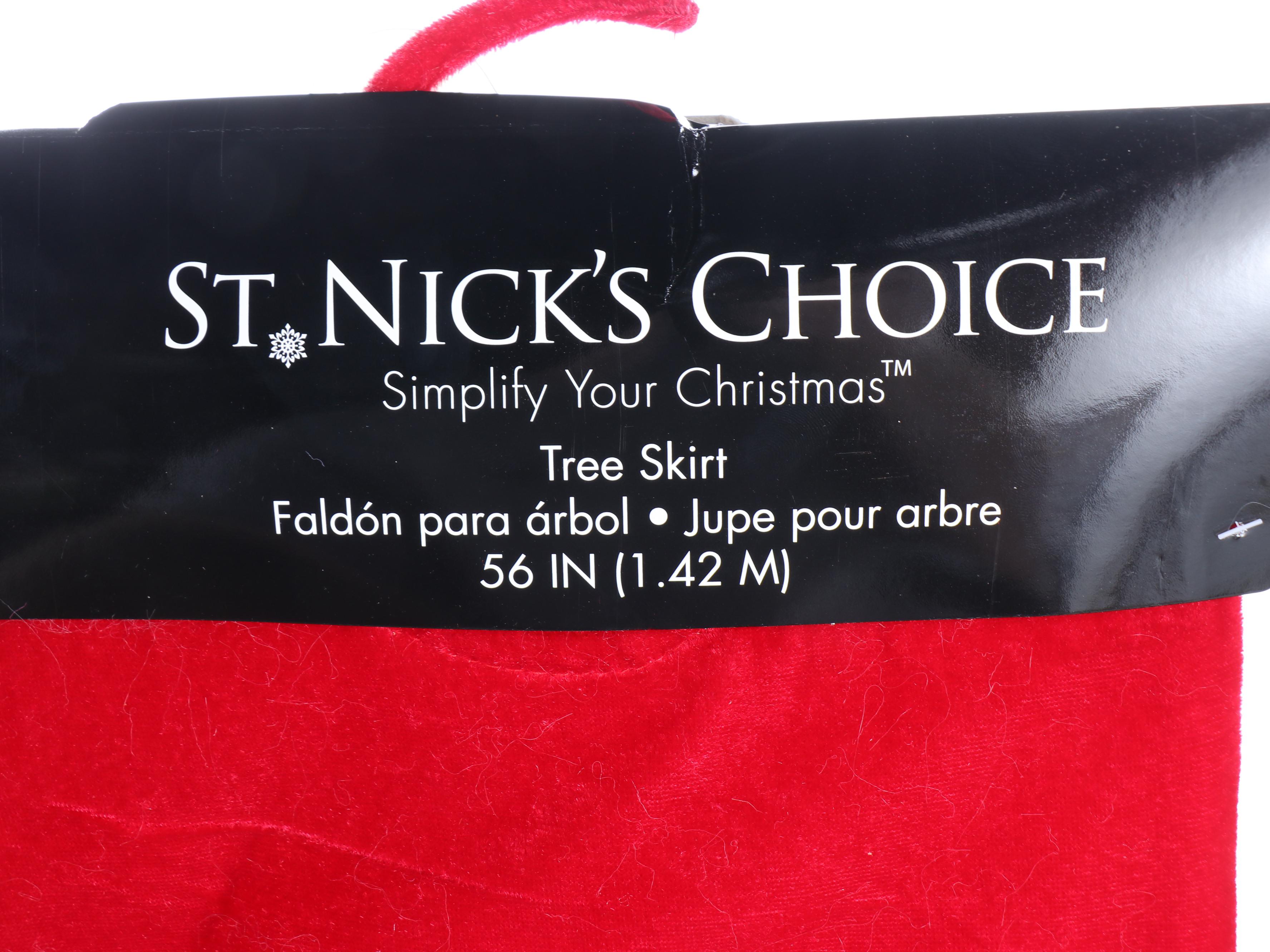 St. Nick's Choice Christmas Tree Skirts