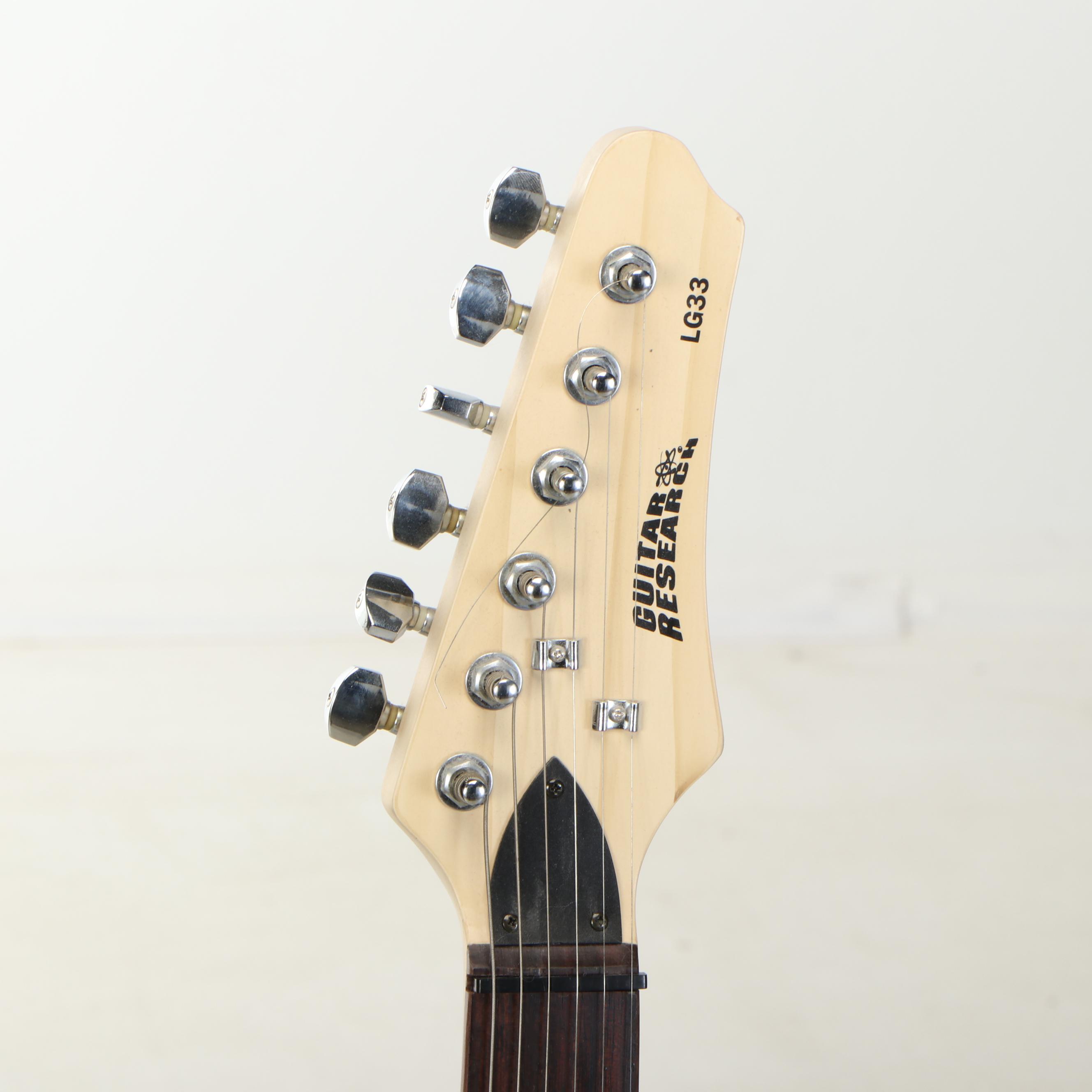 Guitar Research Metallic Red Electric Guitar  with Marshall MG Series Amplifier