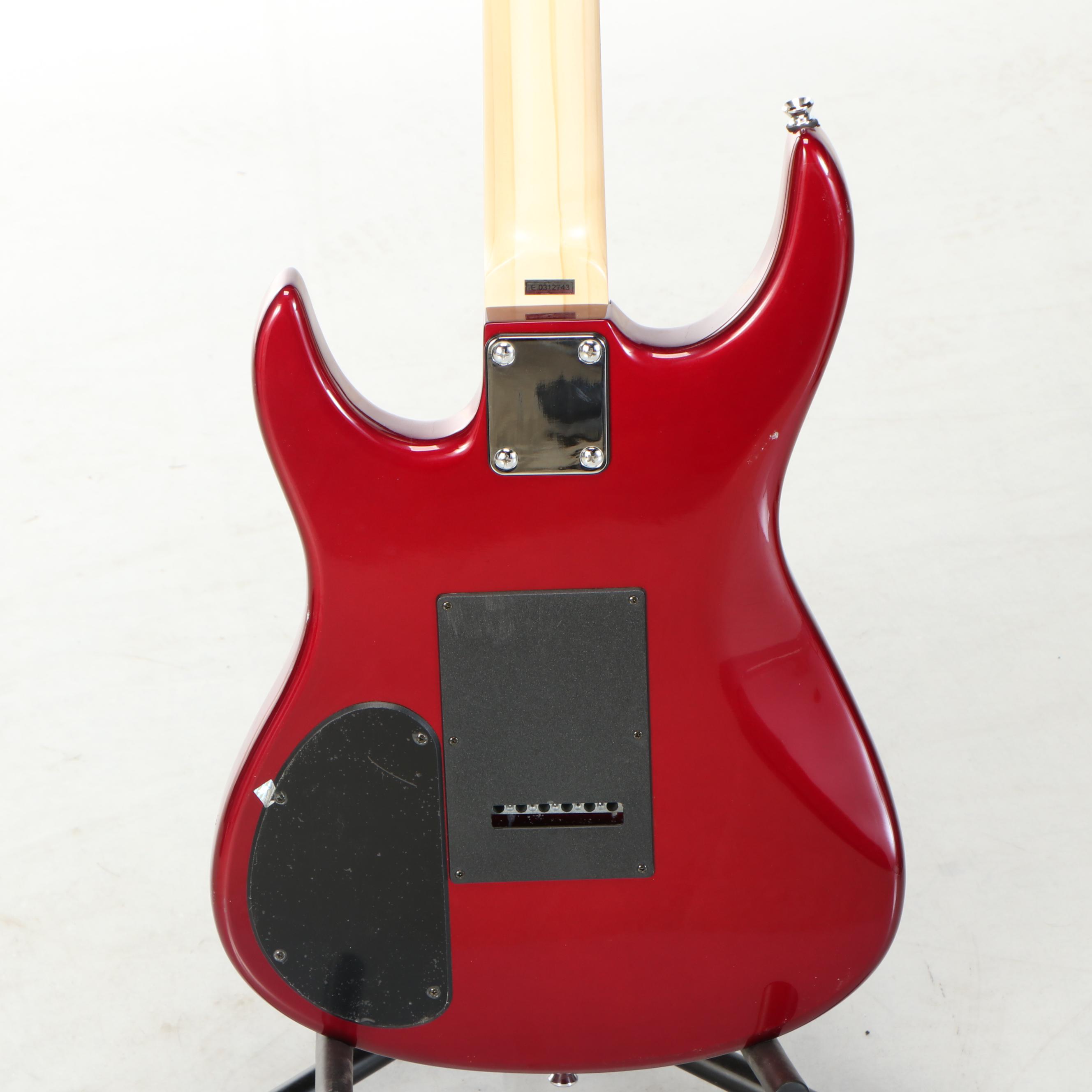 Guitar Research Metallic Red Electric Guitar  with Marshall MG Series Amplifier