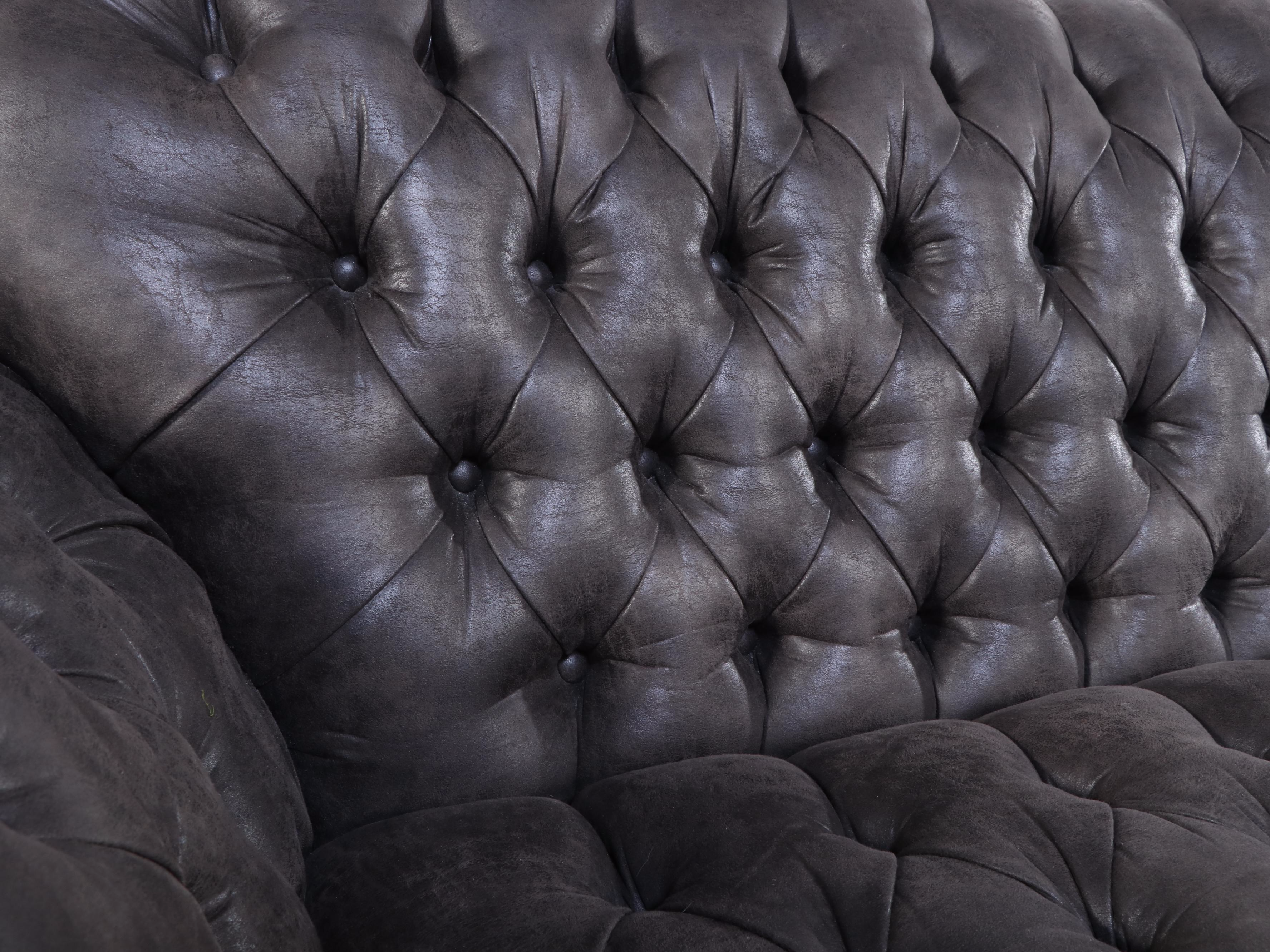 Arhaus Club Tufted Leather Sofa