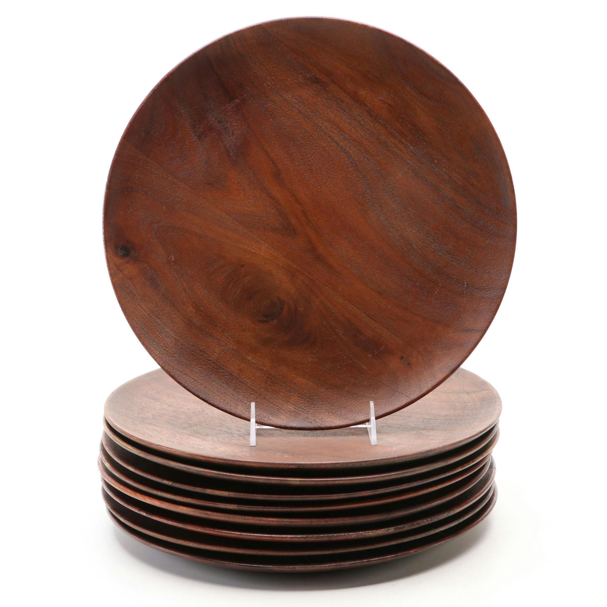 Pottery Barn "Chateau" Handcrafted Acacia Wood Chargers