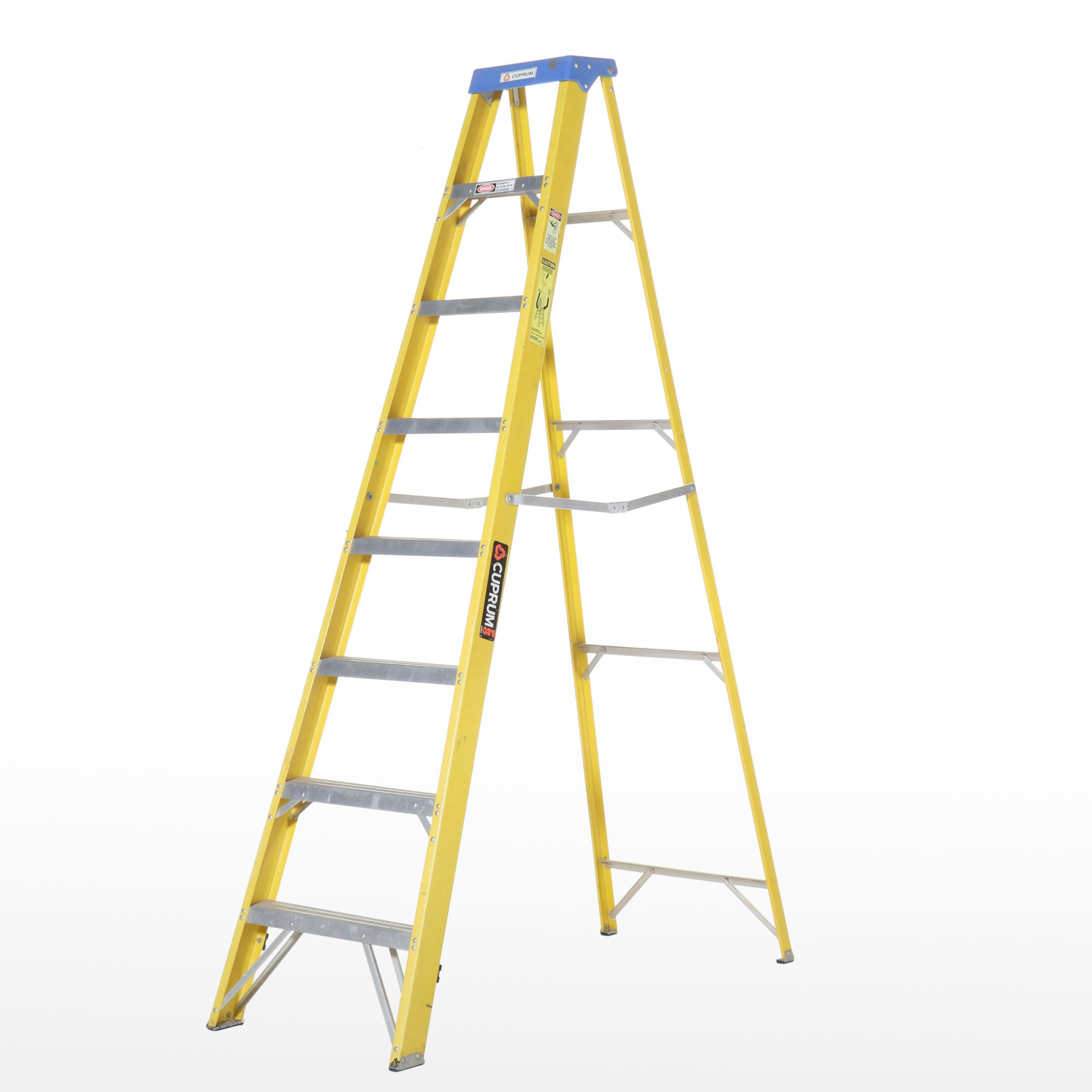 Cuprum Pro Series 8' Fiberglass Step Ladder
