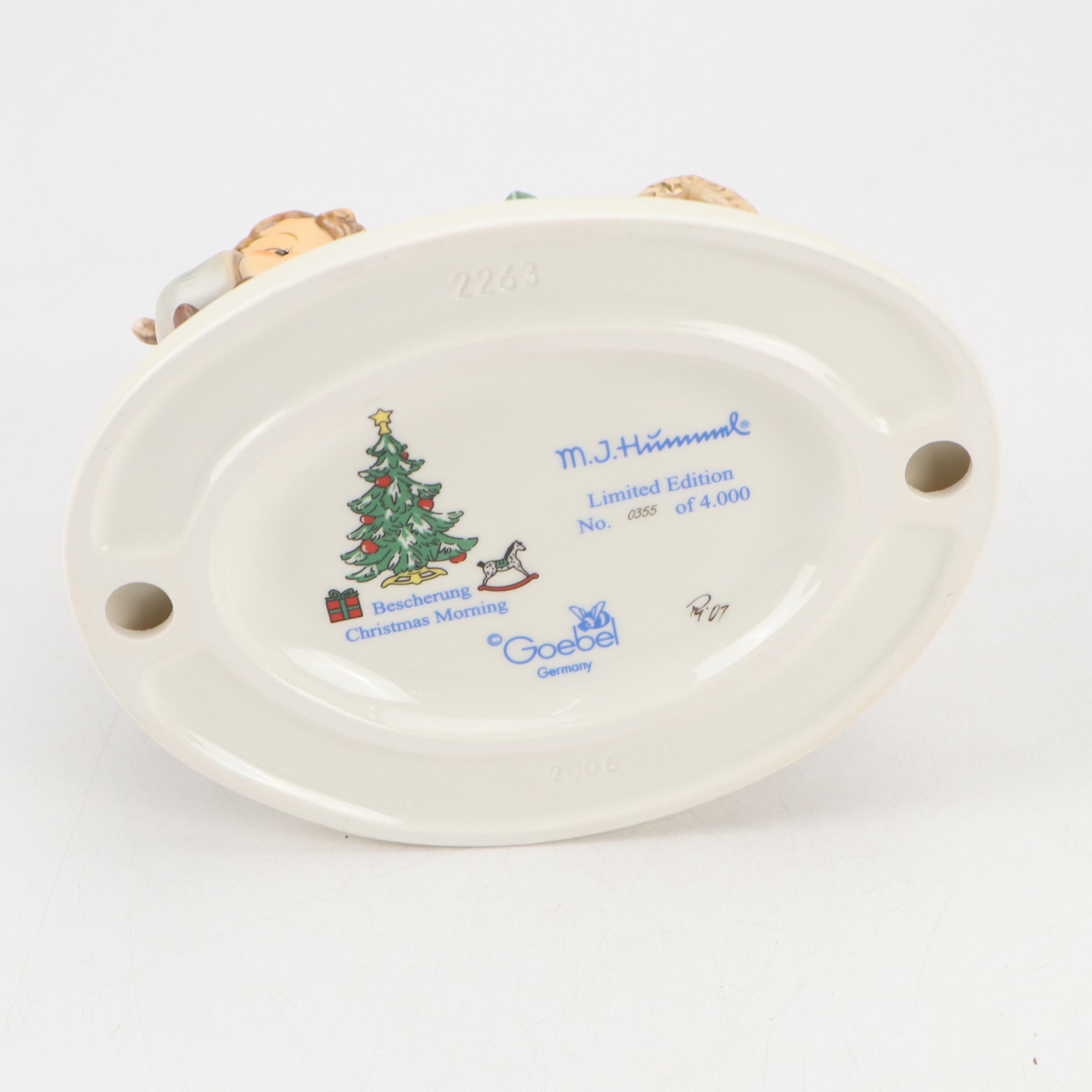 Goebel Limited Edition "Christmas Morning" Porcelain Hummel Figurine, 2007