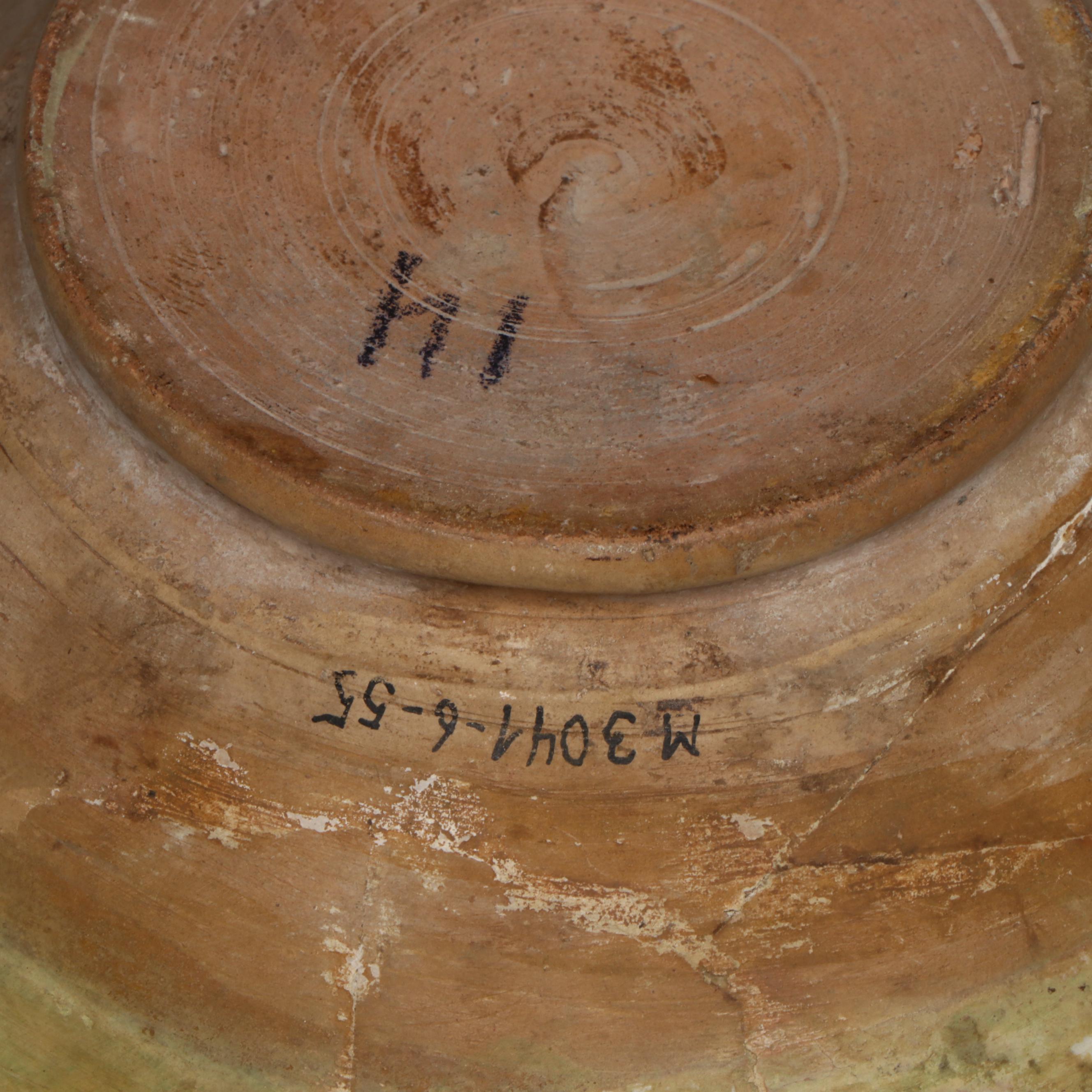 Antique Persian Nishapur Glazed Pottery Bowl, Seljuk Empire